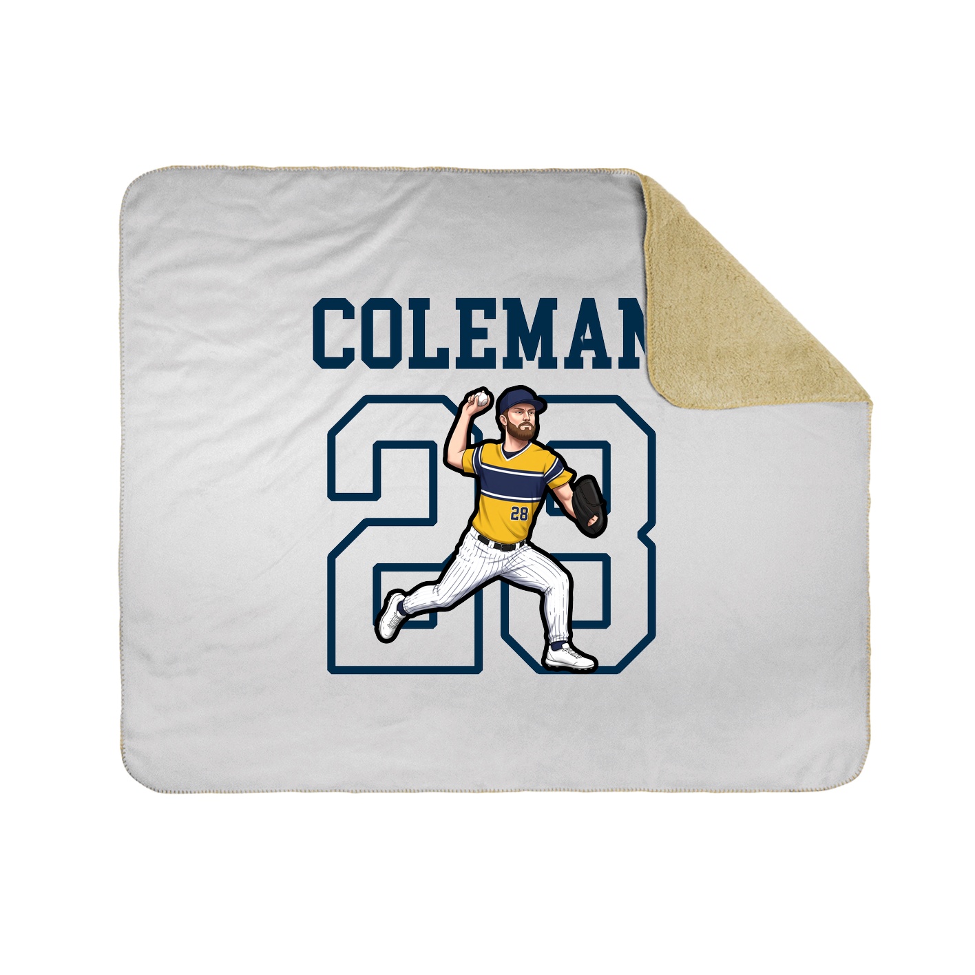 Throw Blanket — Shirsey in White