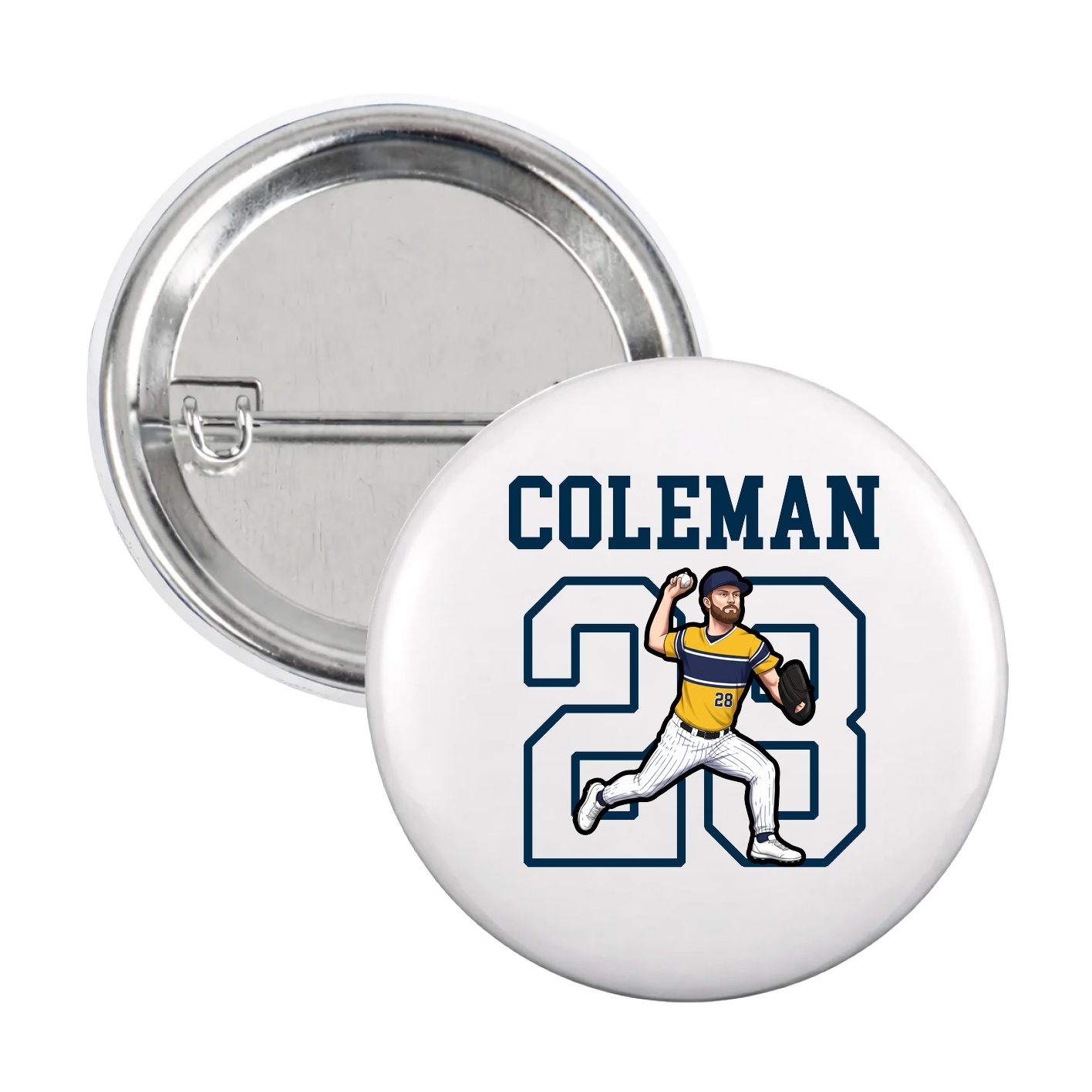 Game Day Button — Shirsey in White