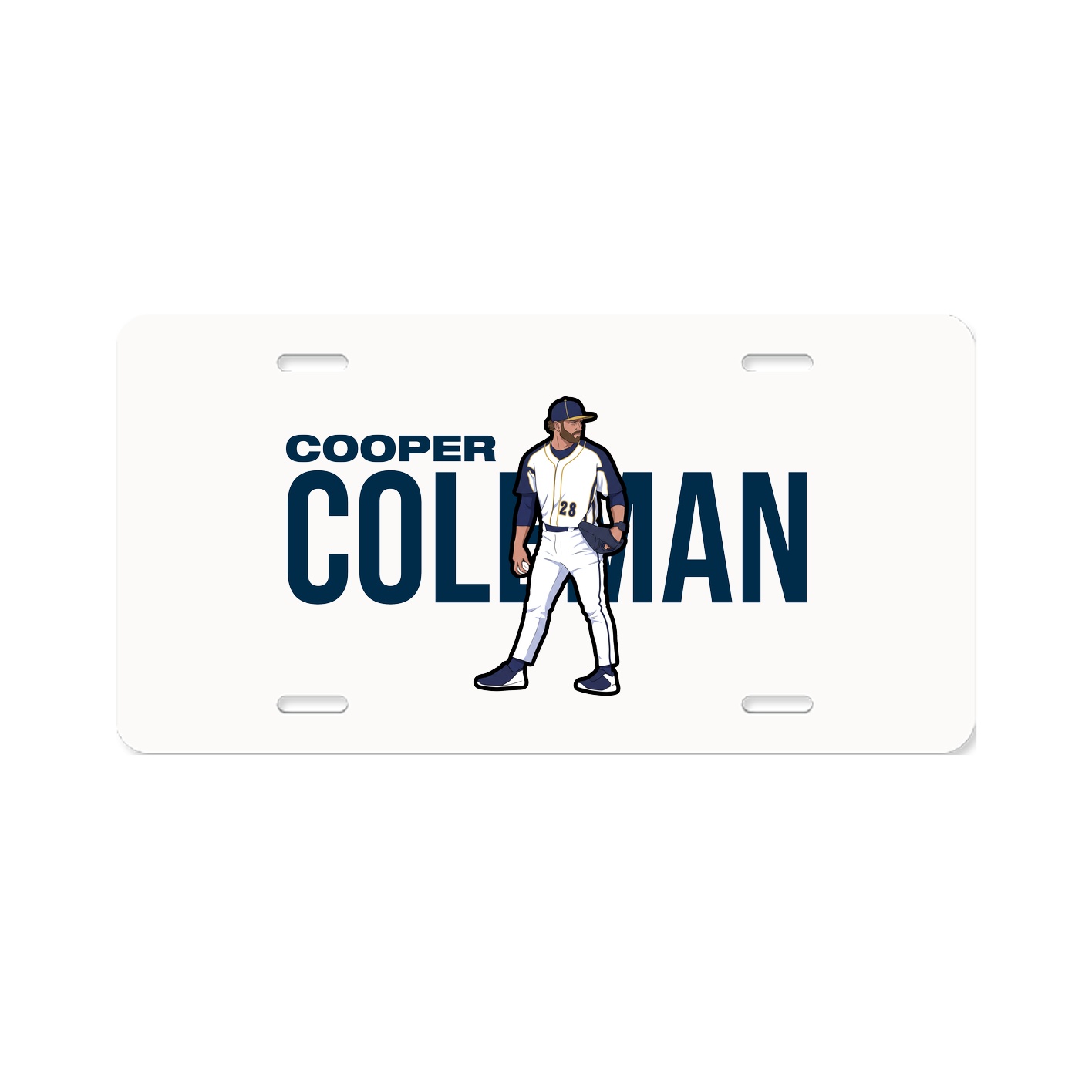 License Plate — Player Name in Classic