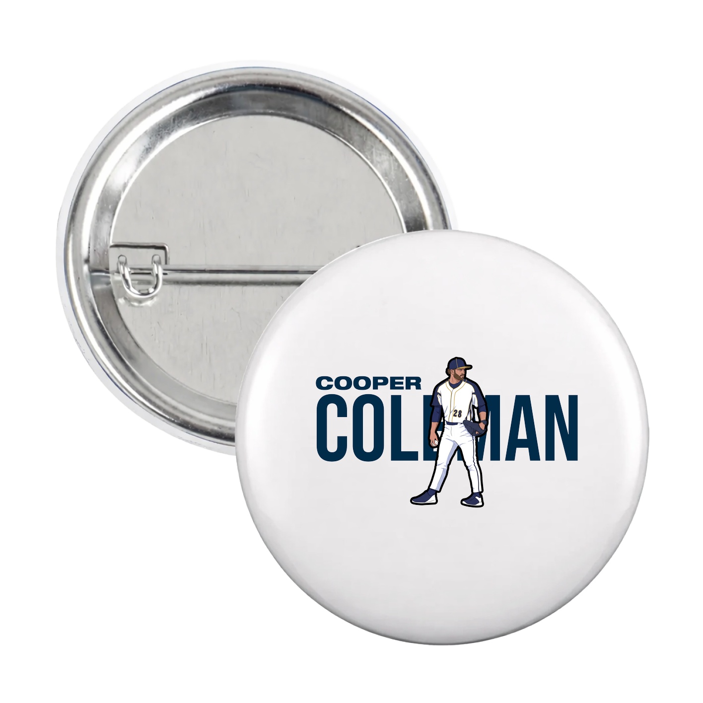 Game Day Button — Player Name in White