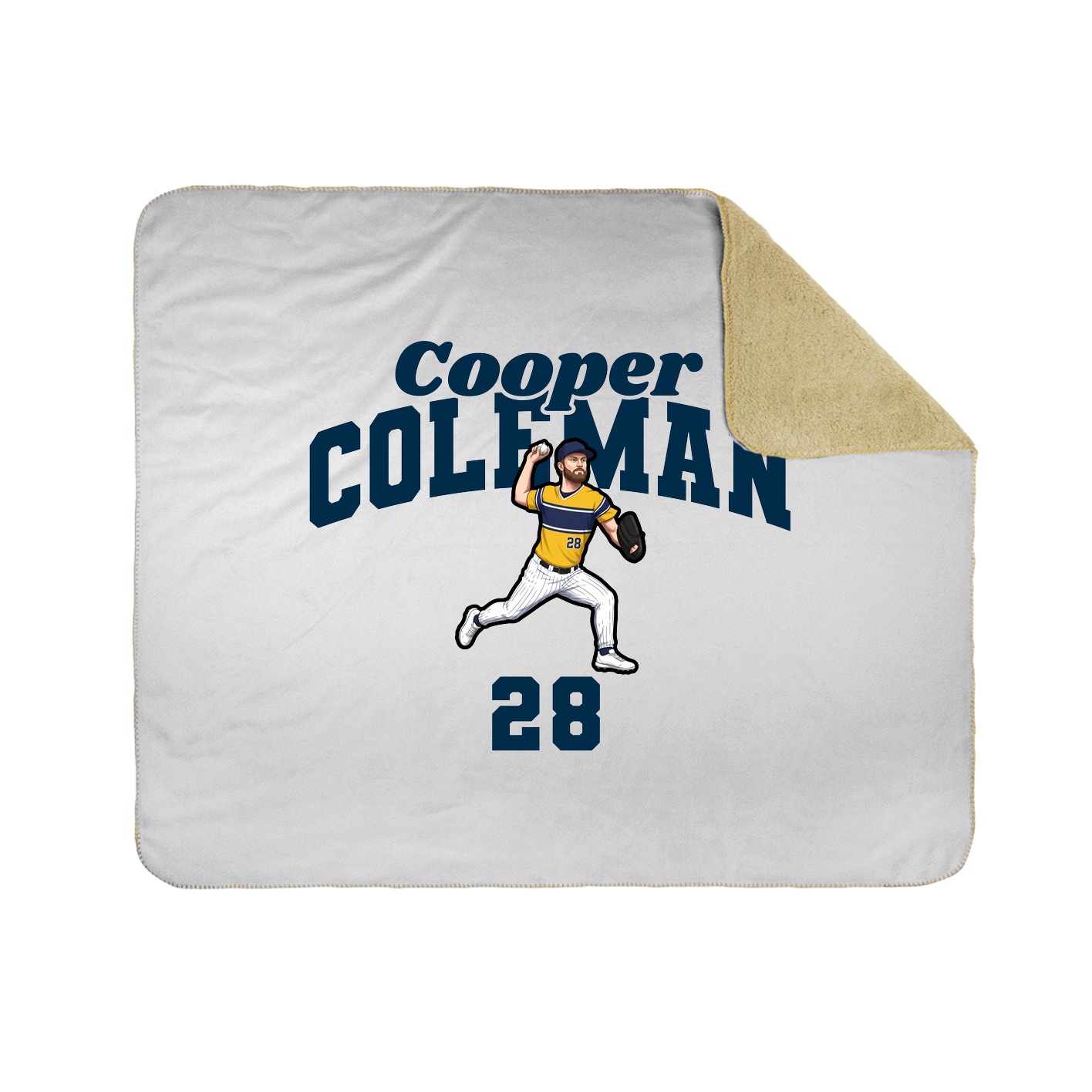 Throw Blanket — Signature Arch in White