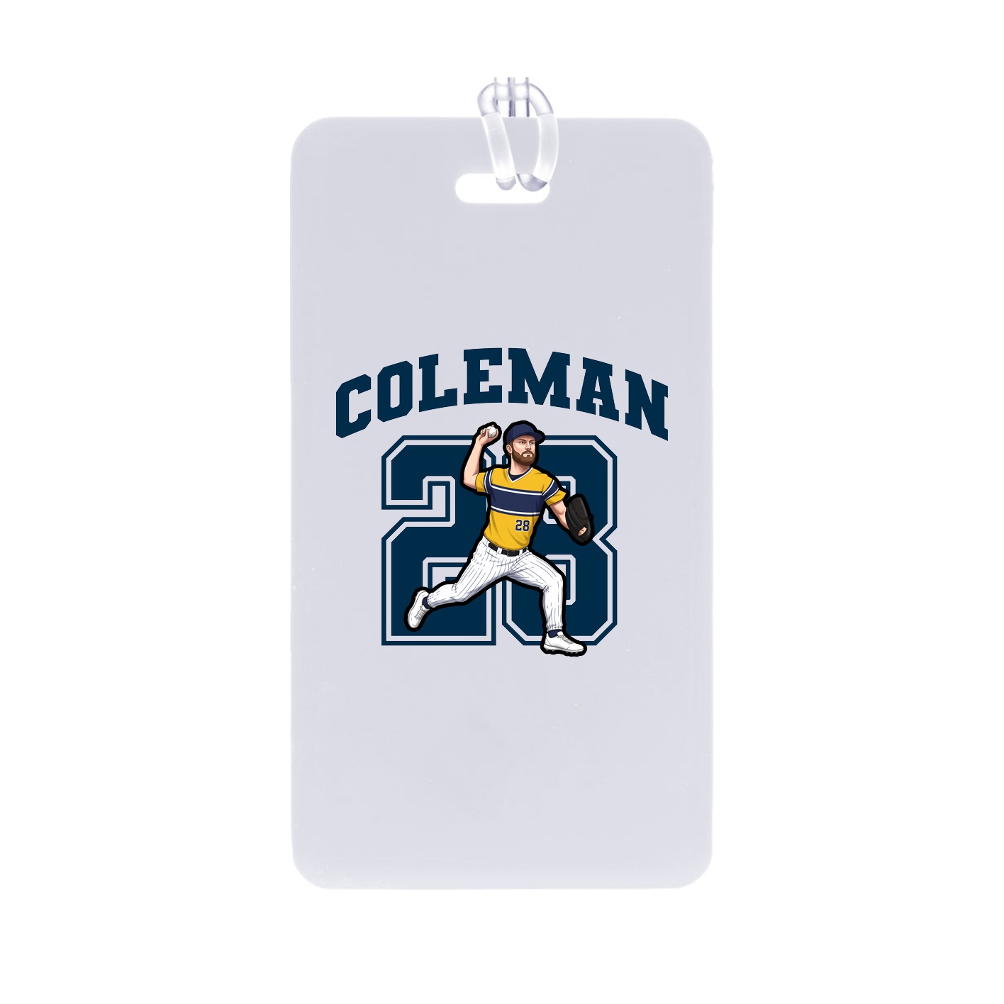 Bag Tag — Number in Classic