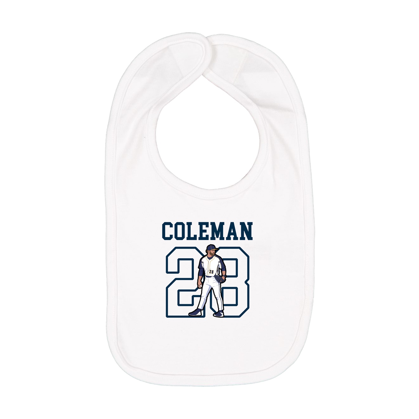 Infant Bib — Shirsey in White