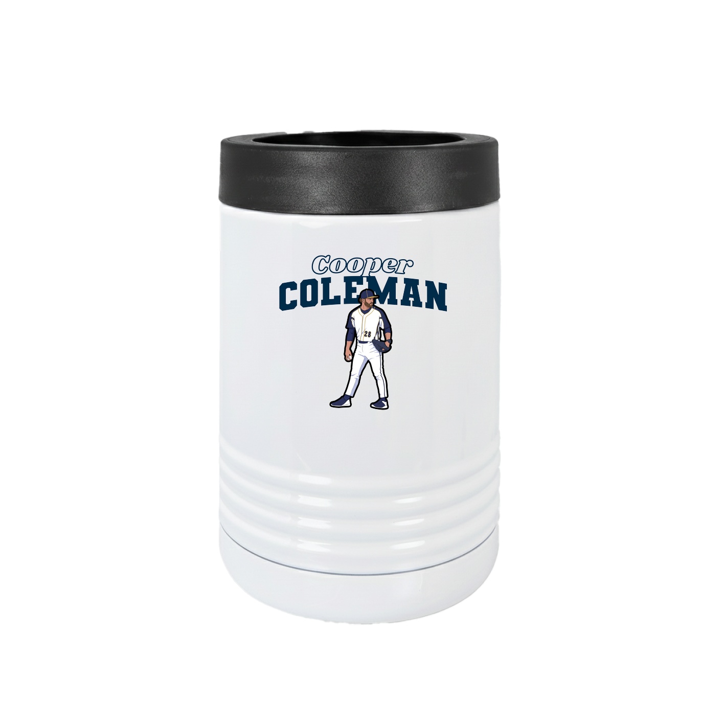Beverage Holder — Name Arch in White