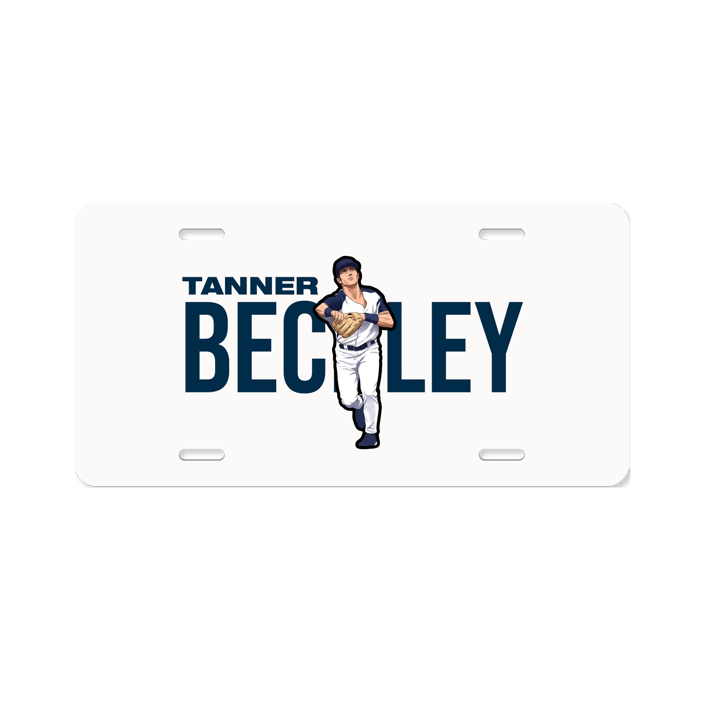 License Plate — Player Name in Classic