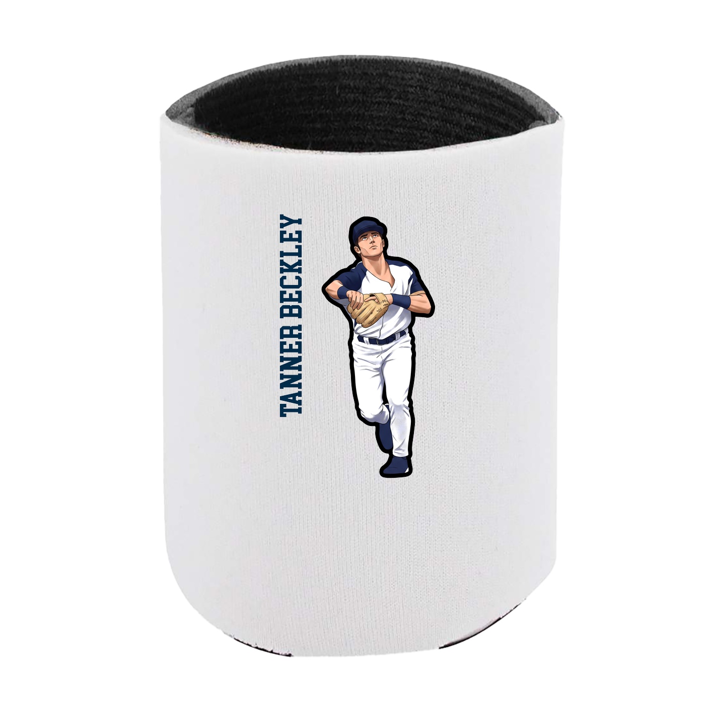 Can Holder — Name Vertical in White