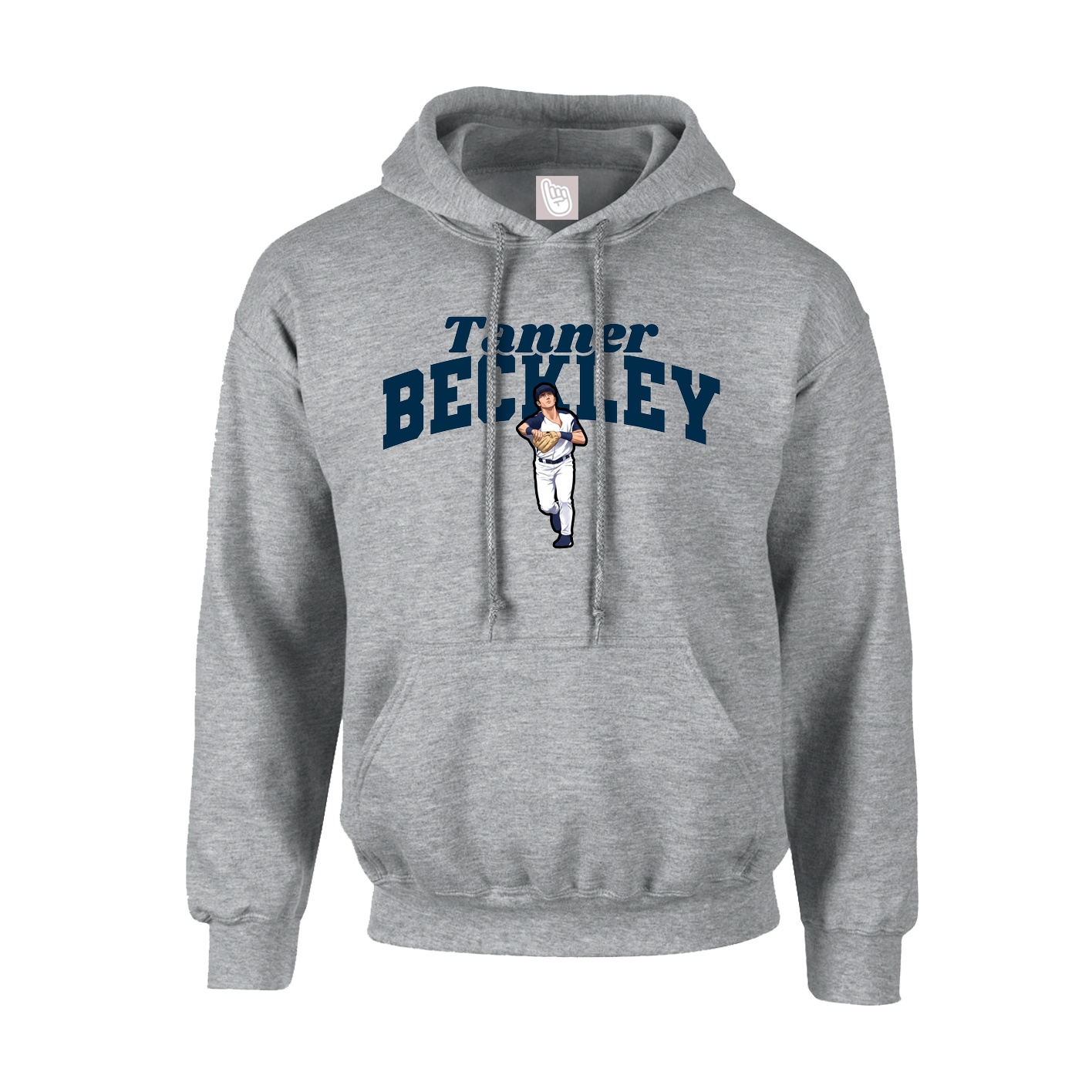 Youth Hoodie — Signature Arch in Grey