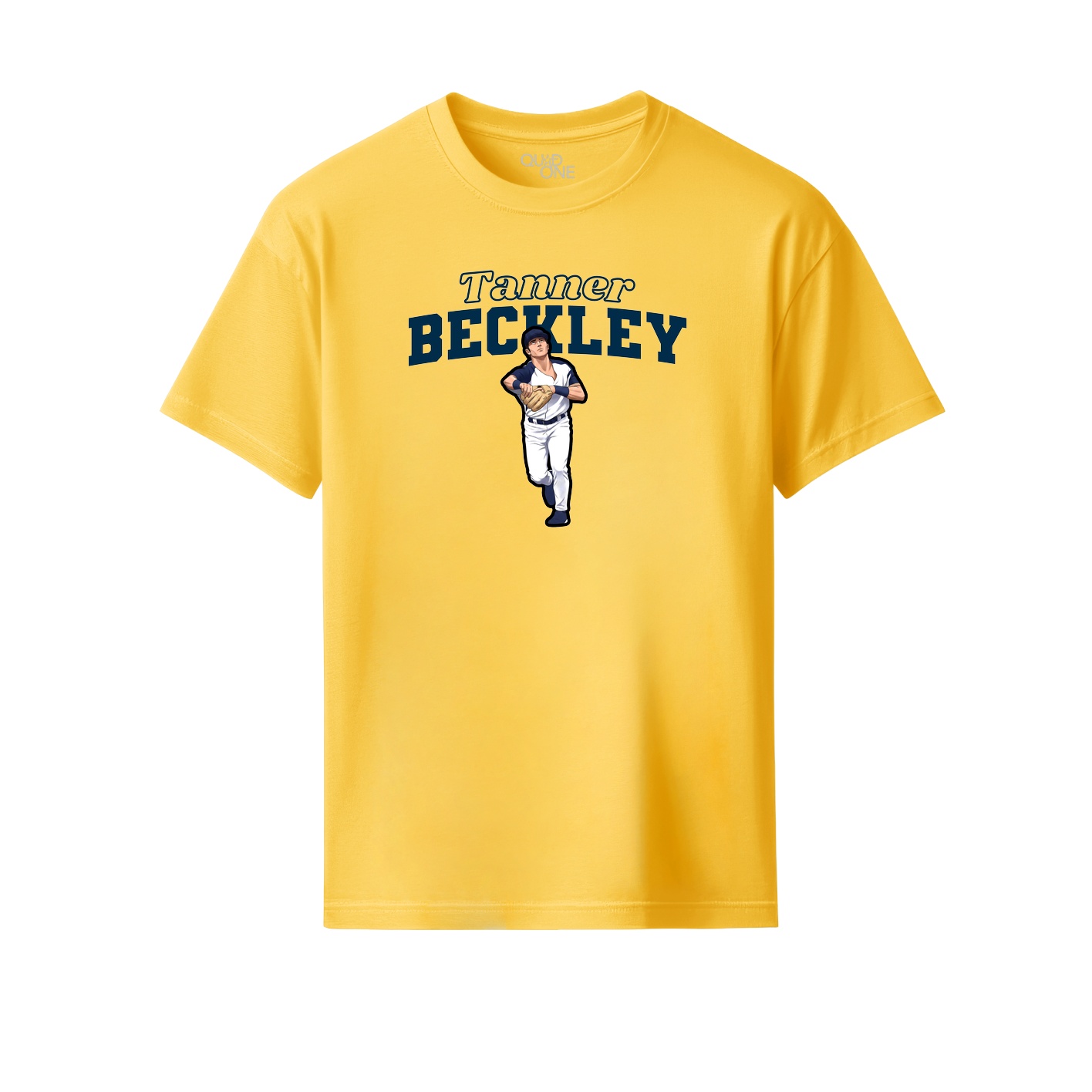 Youth Tee — Name Arch in Yellow