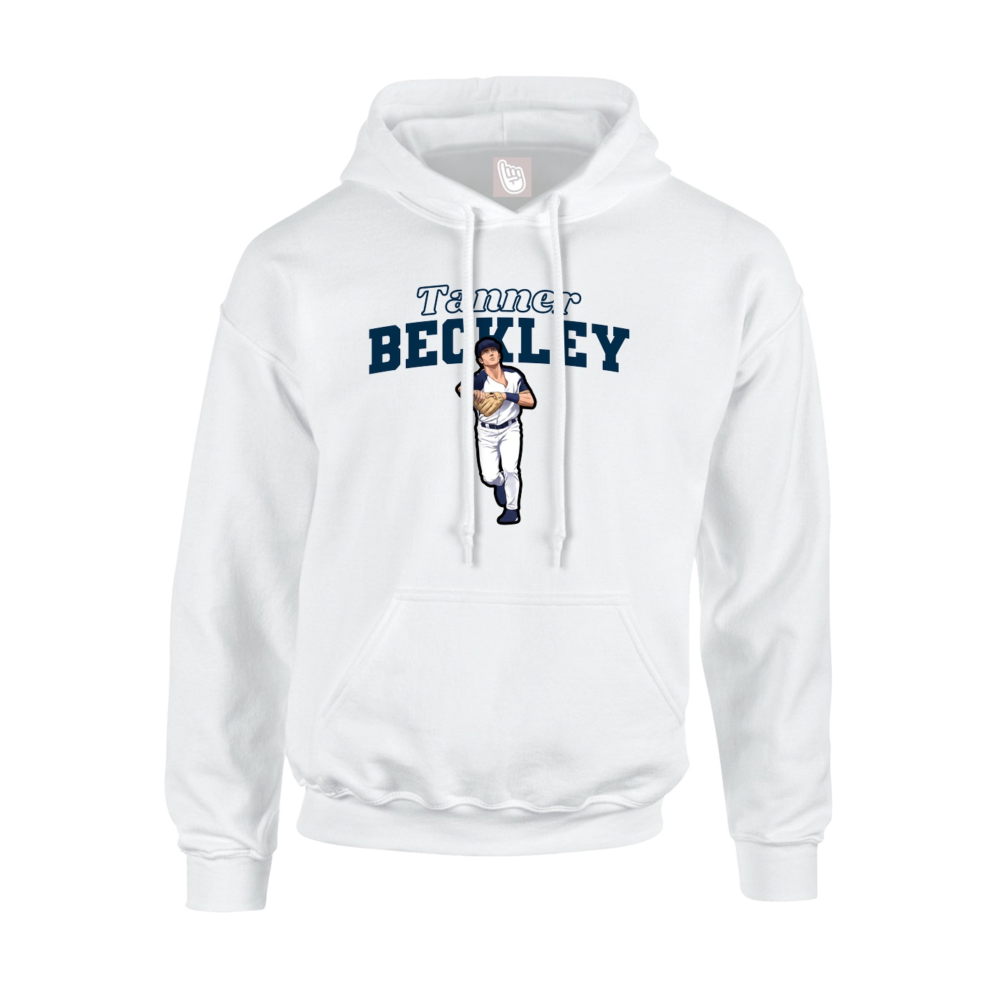 Hoodie — Name Arch in White