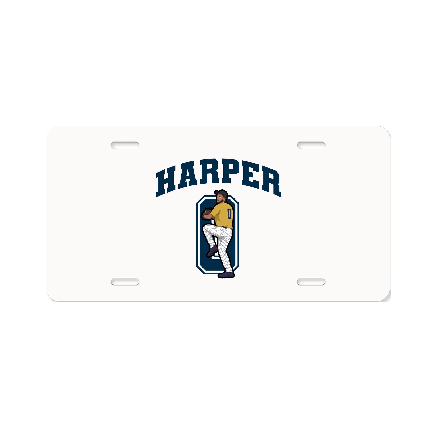 License Plate — Number in Classic