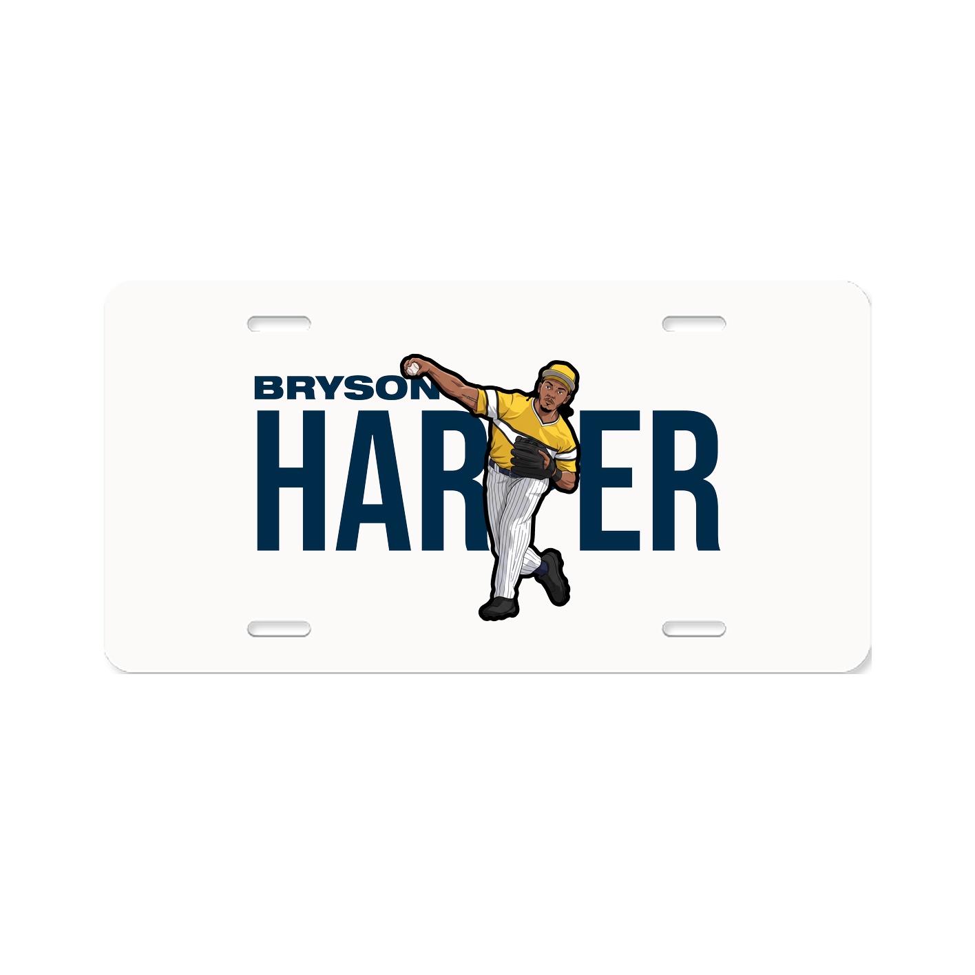 License Plate — Player Name in Classic