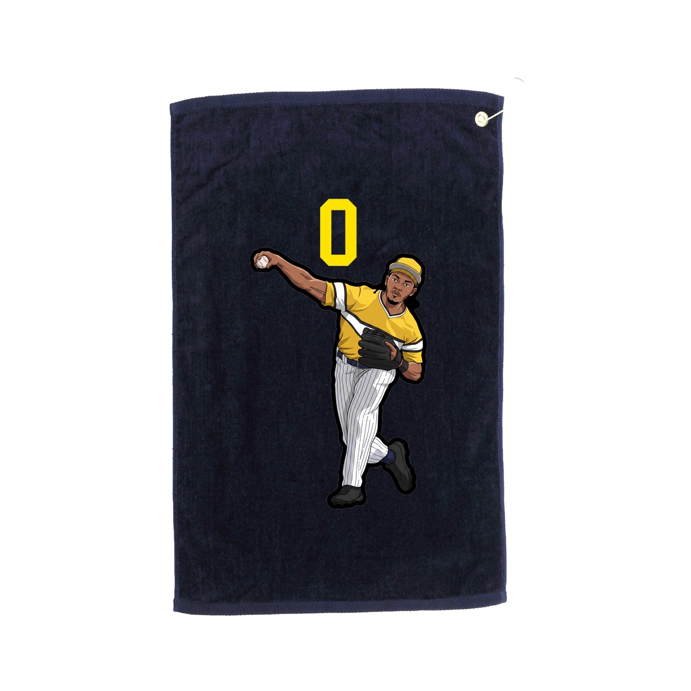 Golf Towel — Number Top in Navy