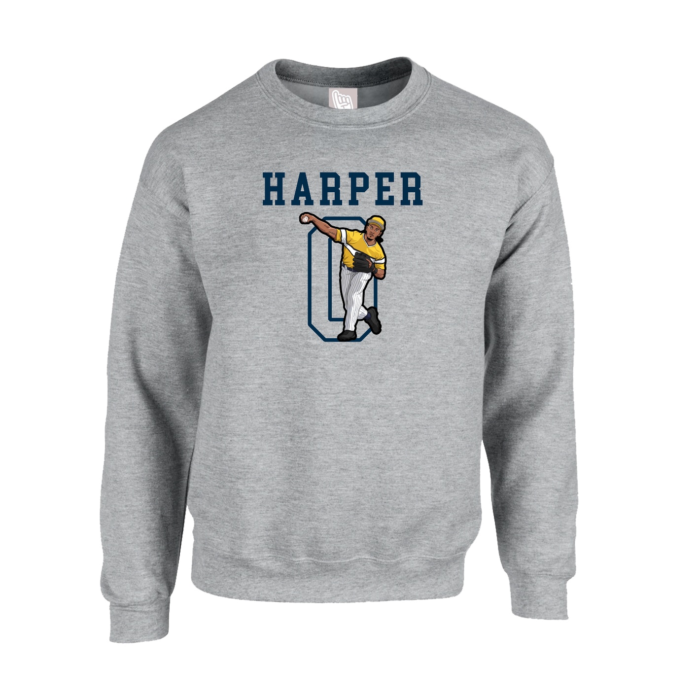 Fleece Crew — Shirsey in Grey