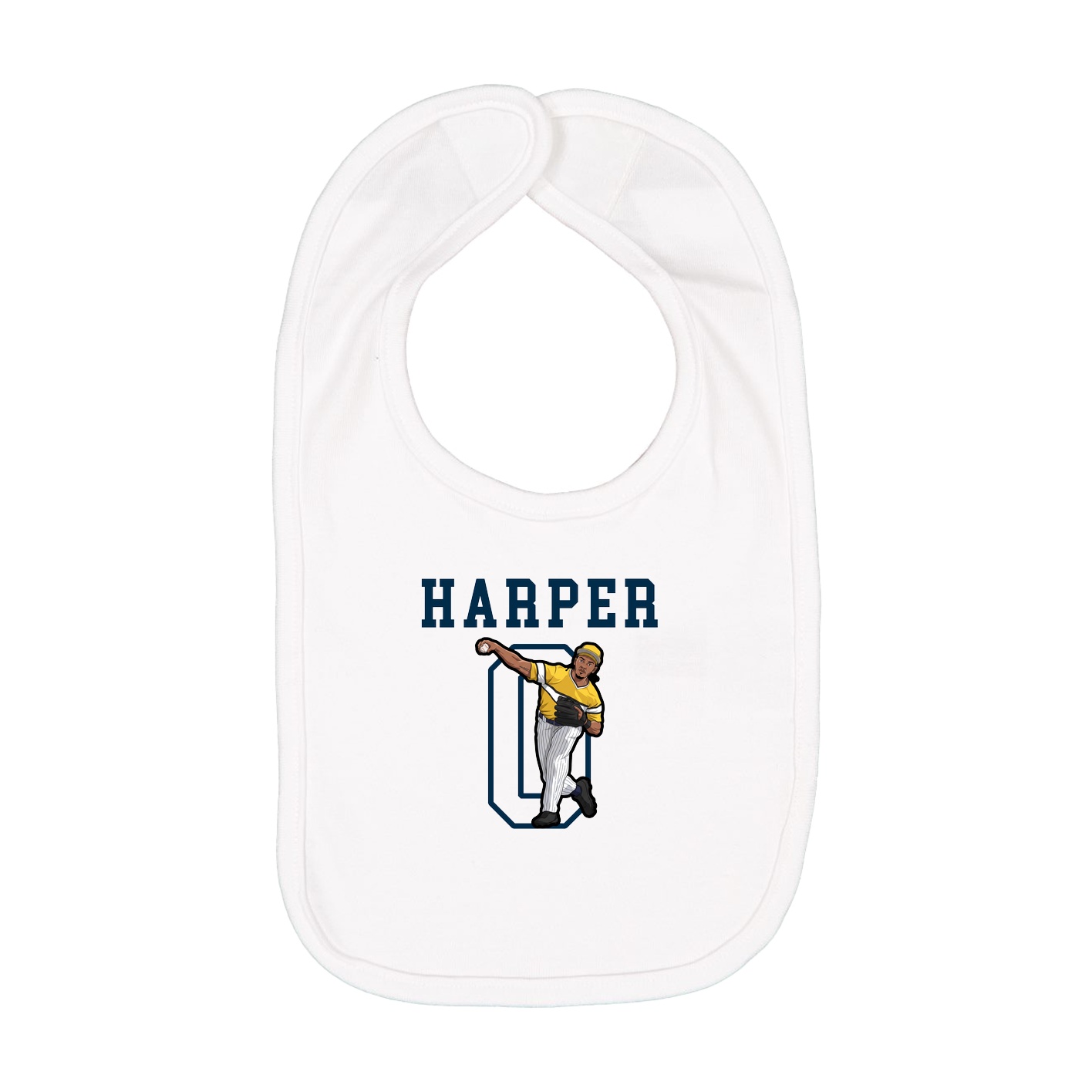 Infant Bib — Shirsey in White