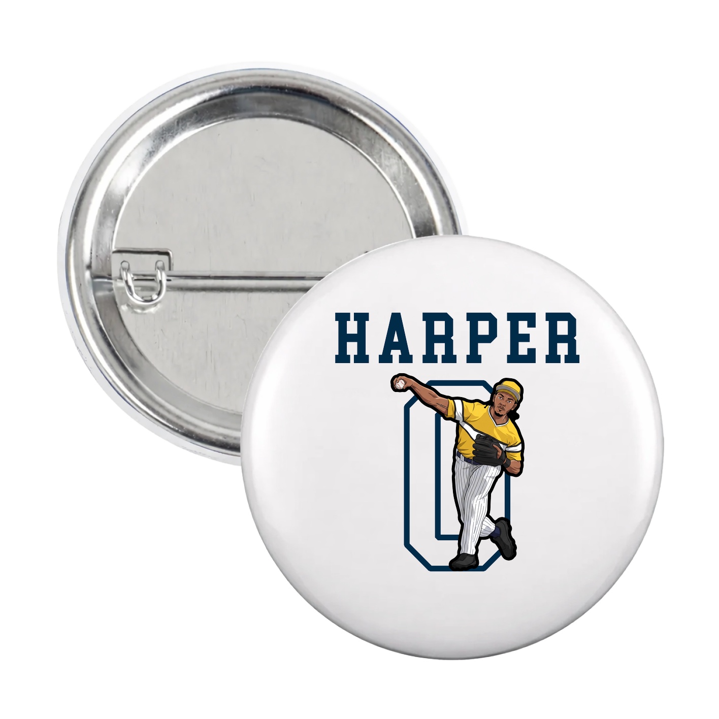 Game Day Button — Shirsey in White