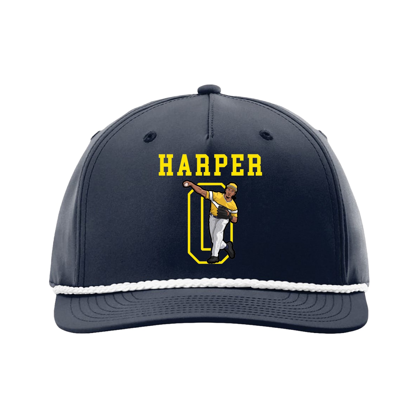Five-Panel Classic Rope Cap — Shirsey in Navy