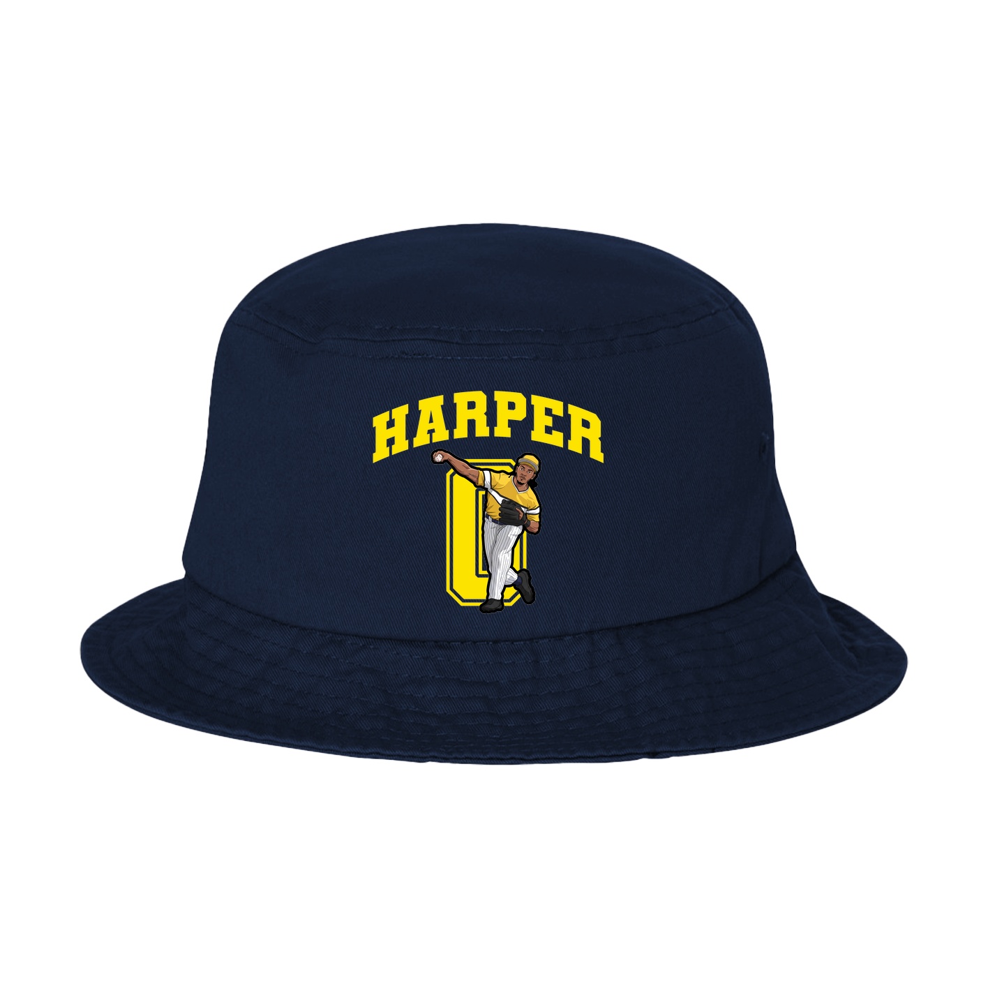 Bucket Cap — Number in Navy