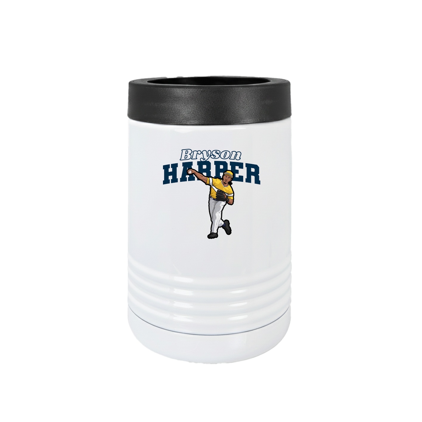 Beverage Holder — Name Arch in White