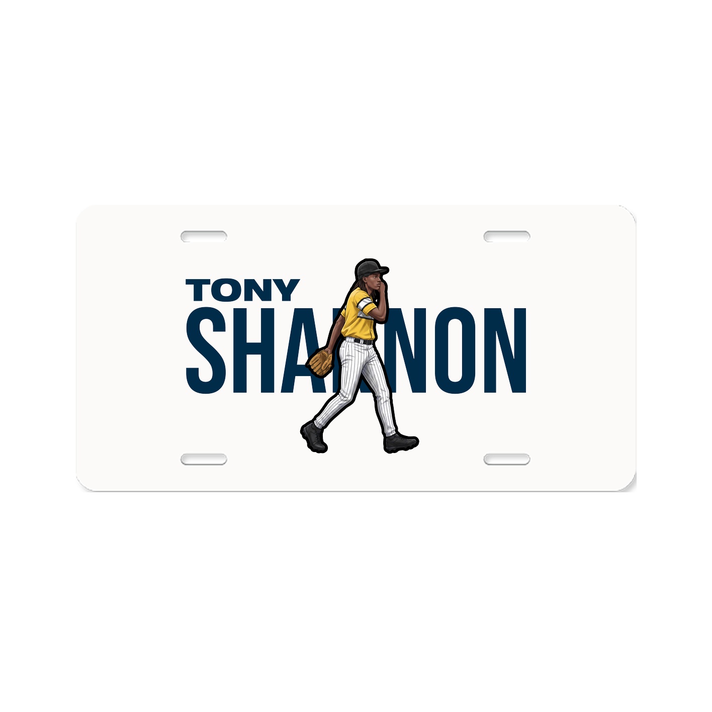 License Plate — Player Name in Classic