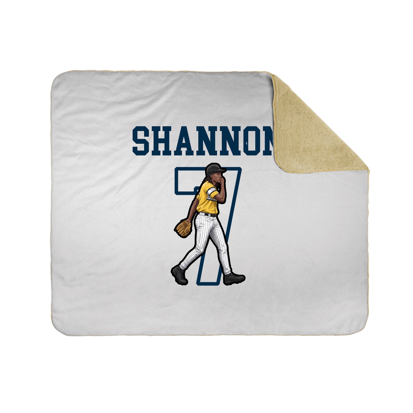 Throw Blanket — Shirsey in White