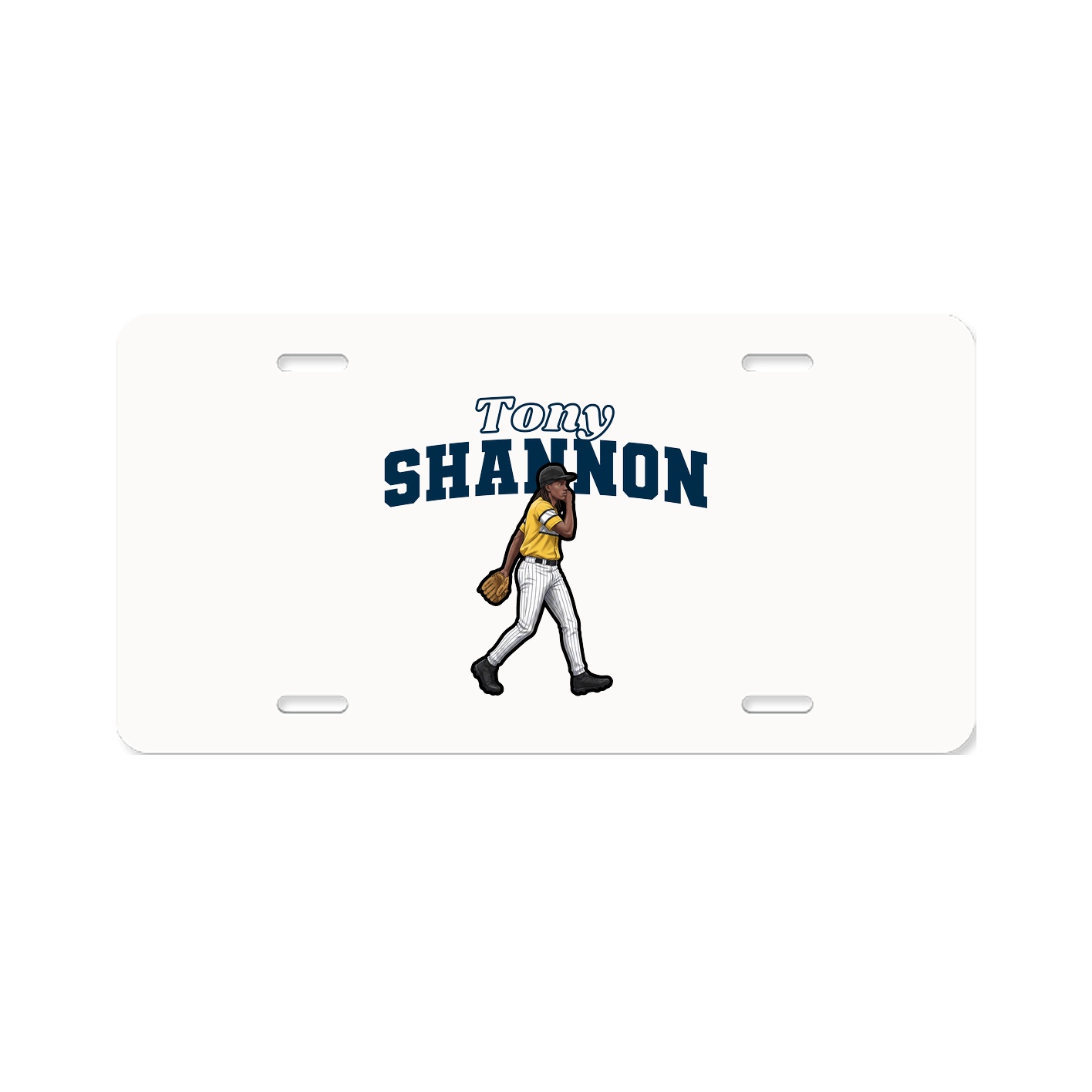 License Plate — Name Arch in Classic