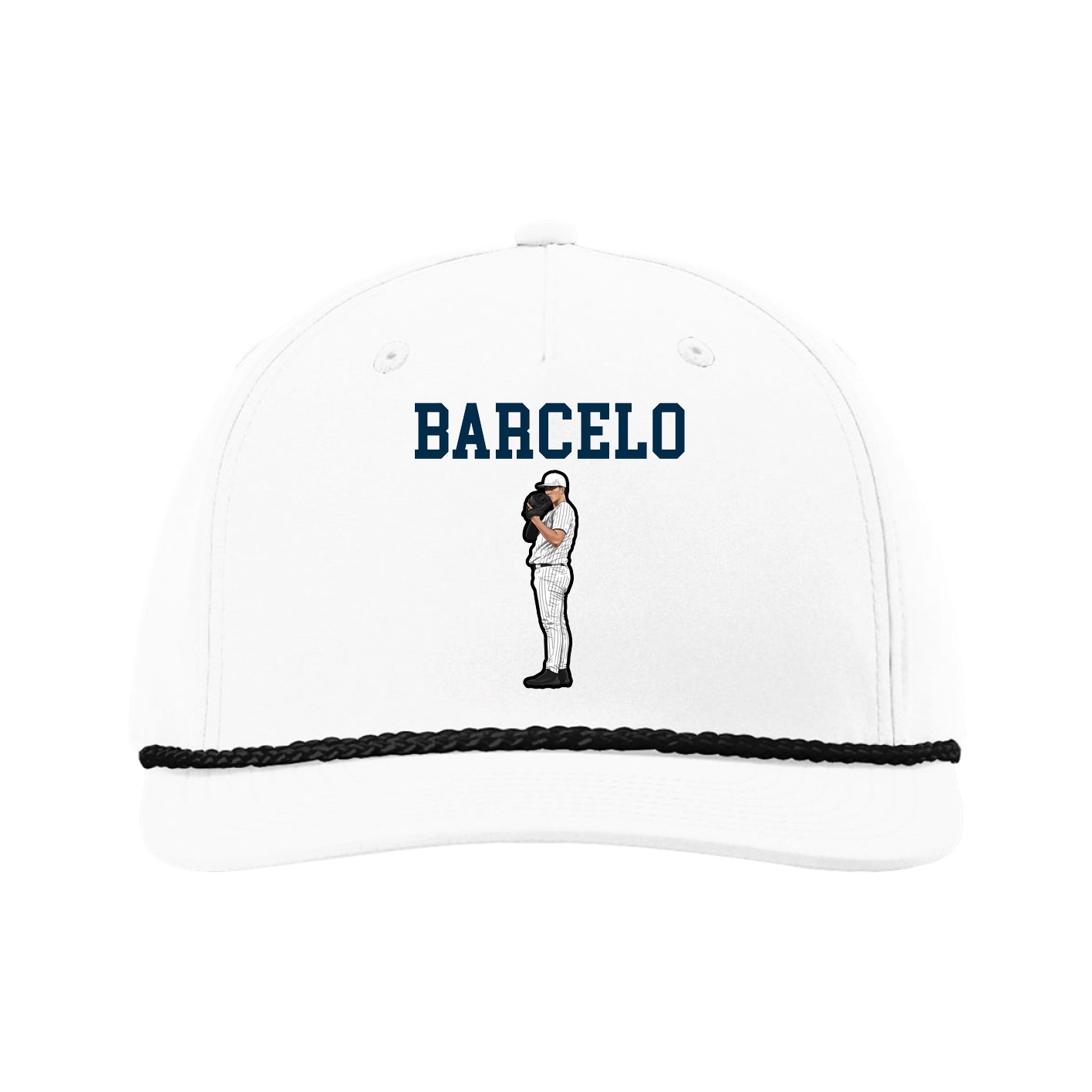 Five-Panel Classic Rope Cap — Shirsey in White