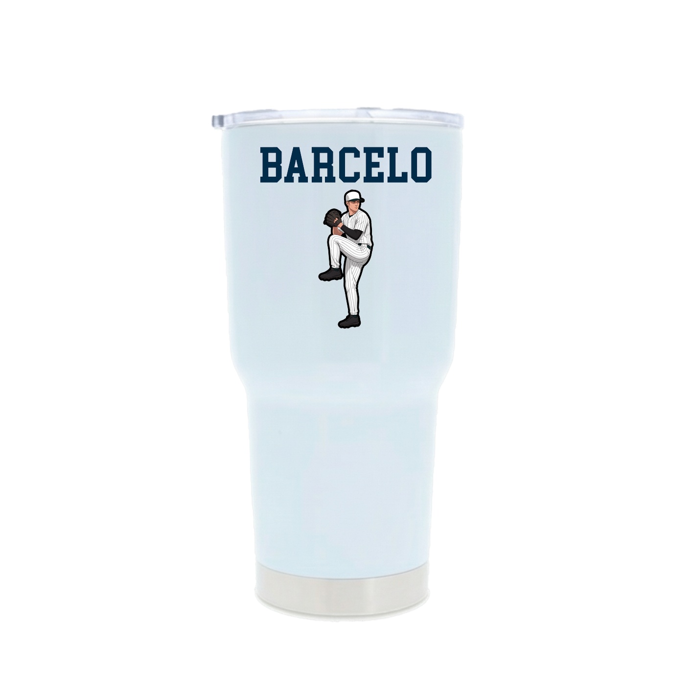 30oz Stainless Steel Tumbler — Shirsey in White
