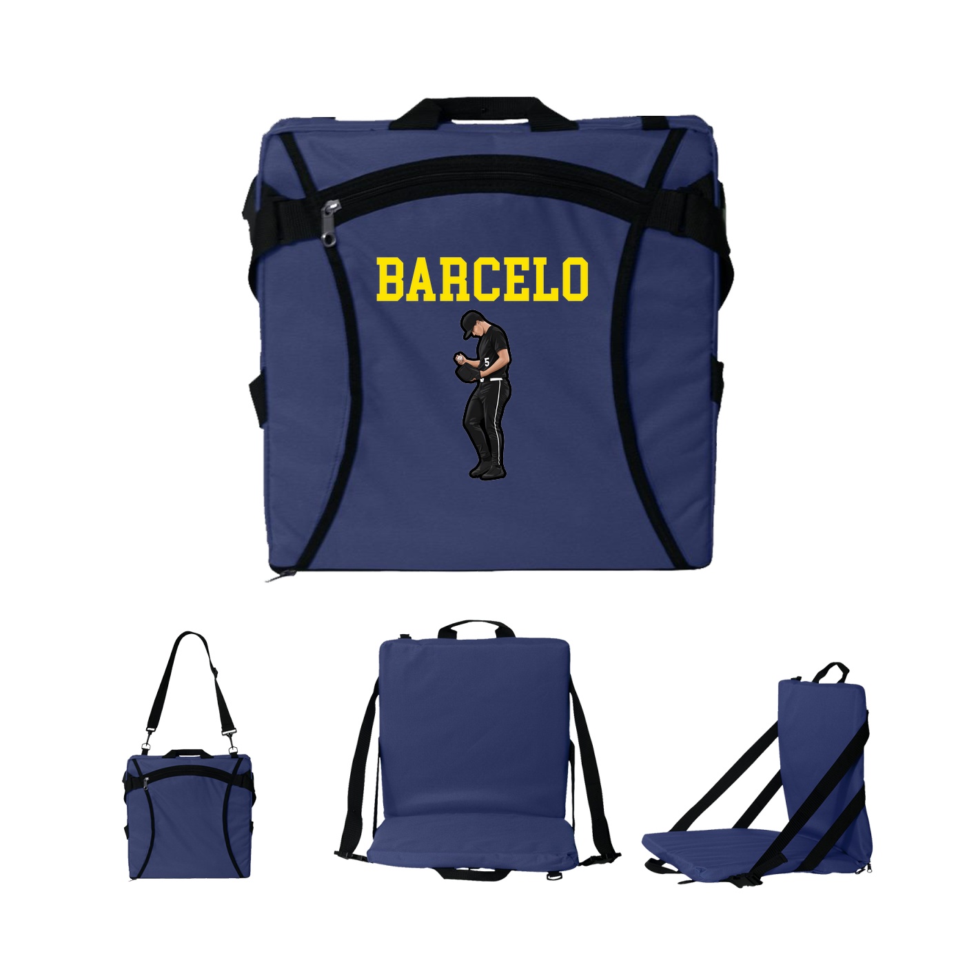 Folding Stadium Seat — Shirsey in Navy