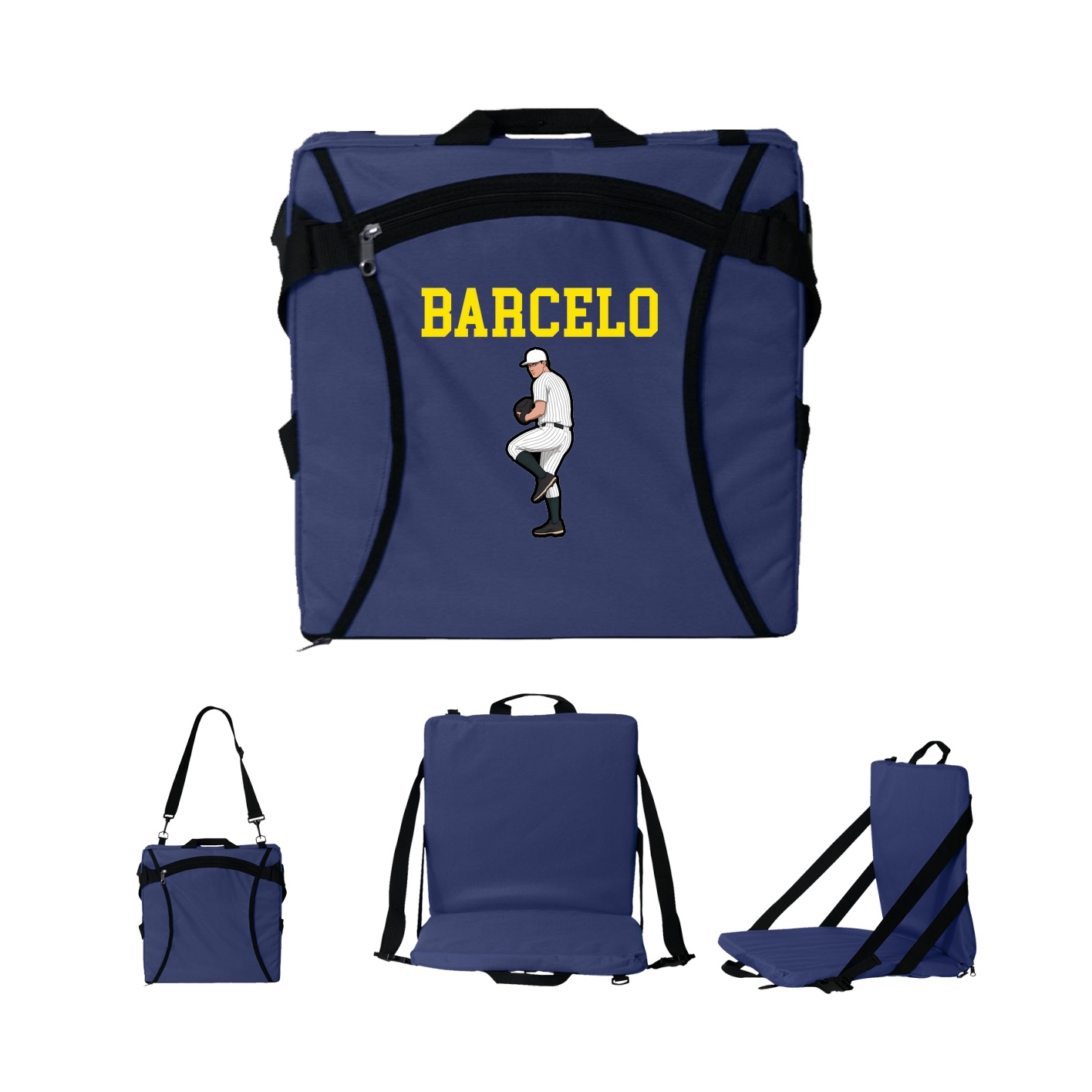 Folding Stadium Seat — Shirsey in Navy