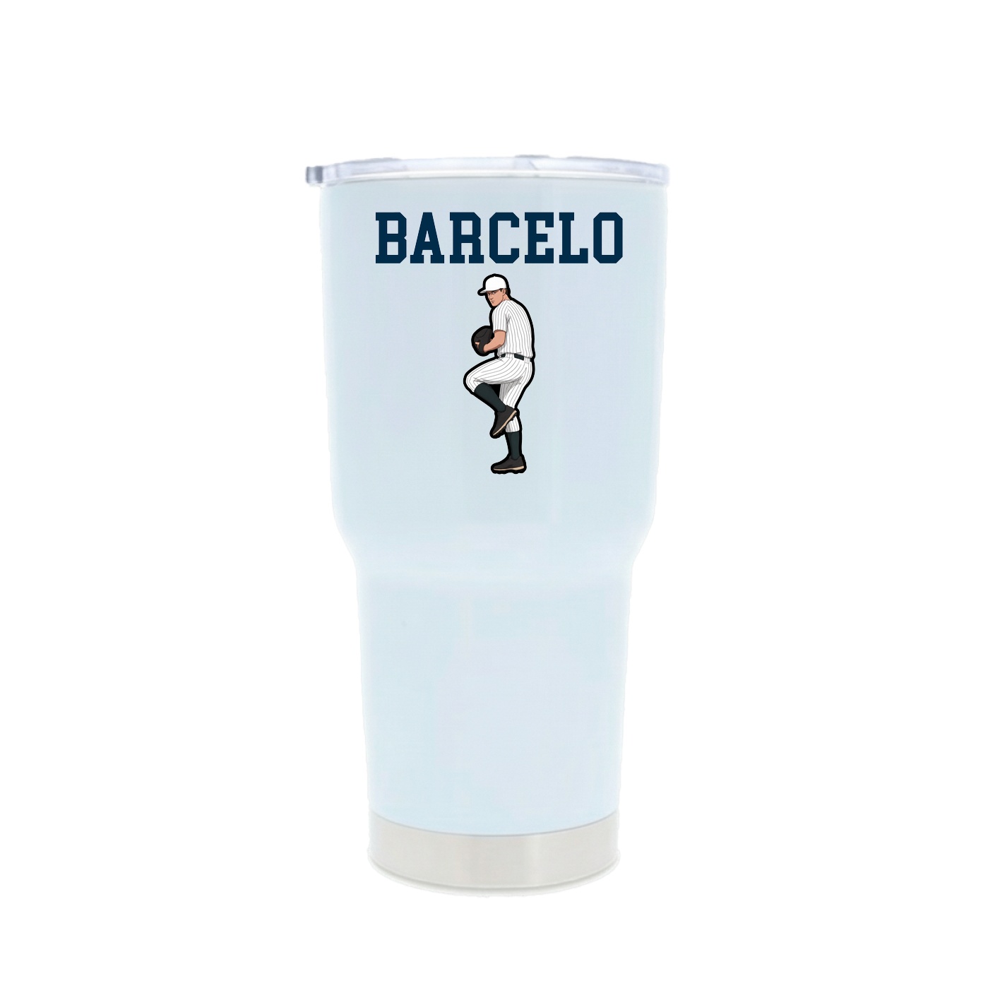 30oz Stainless Steel Tumbler — Shirsey in White
