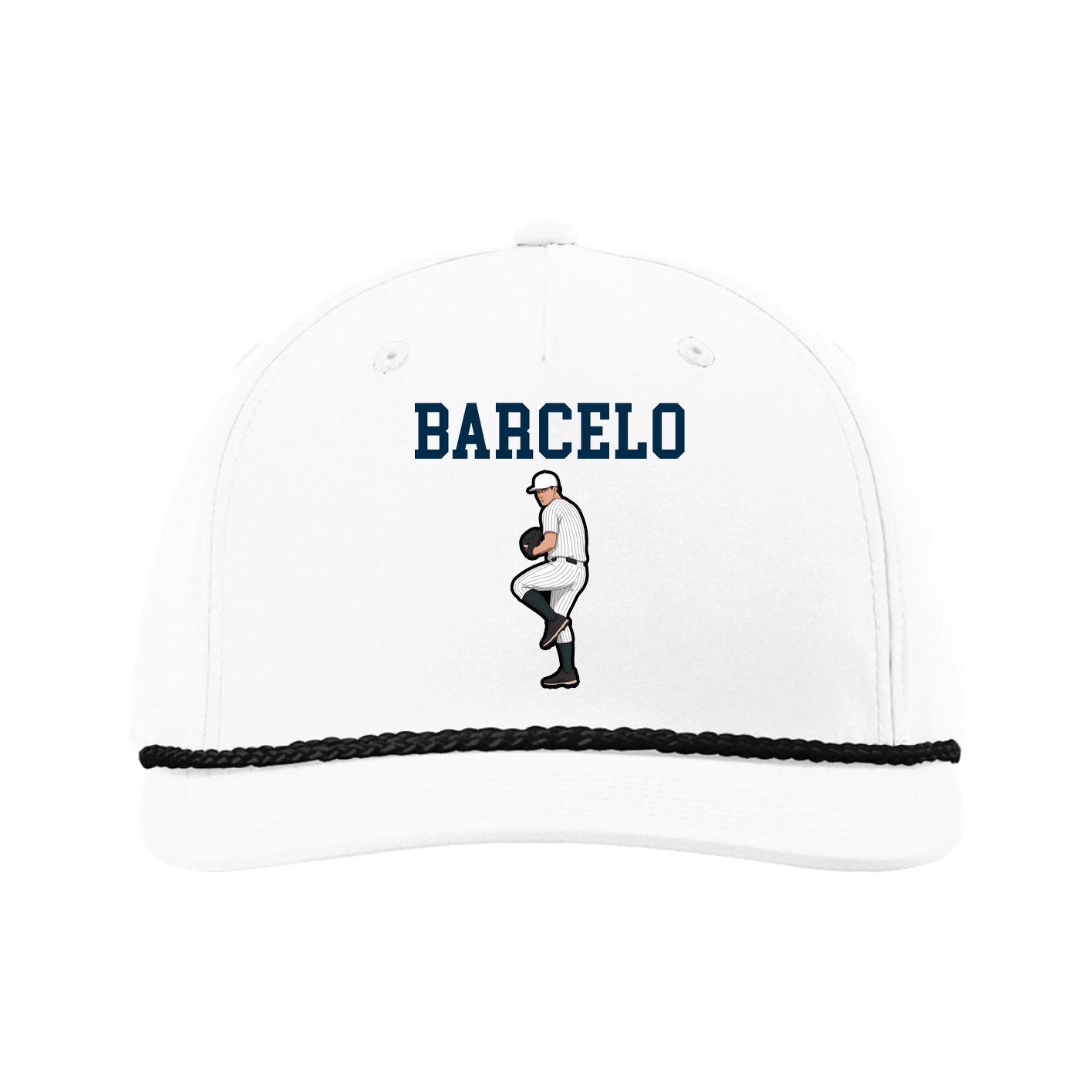 Five-Panel Classic Rope Cap — Shirsey in White