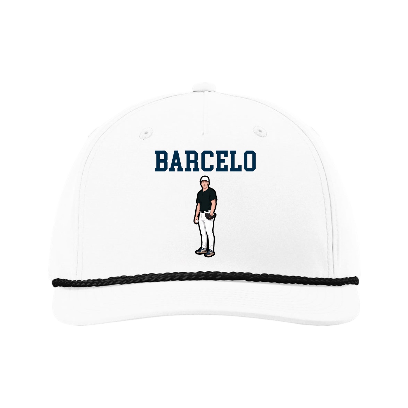 Five-Panel Classic Rope Cap — Shirsey in White