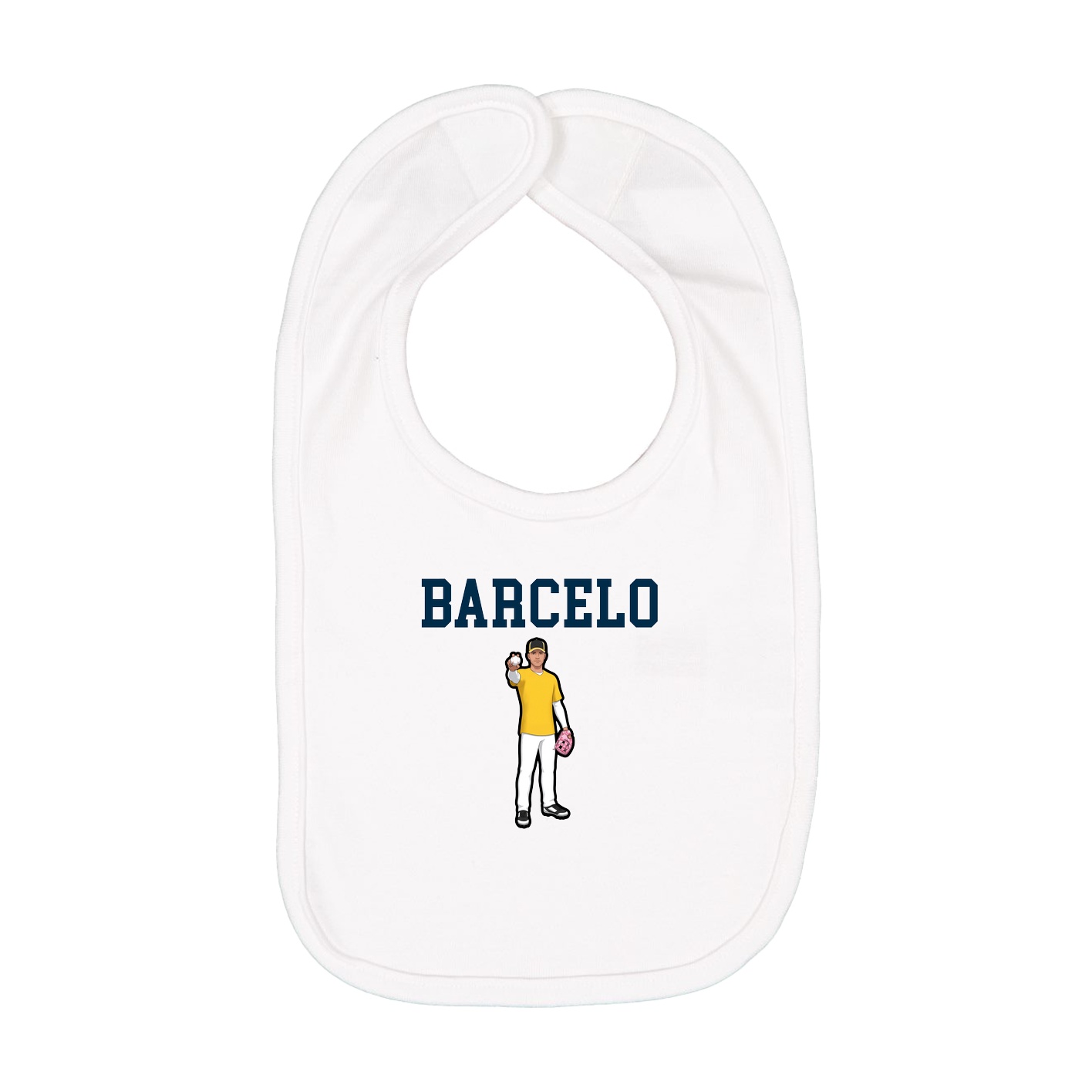 Infant Bib — Shirsey in White