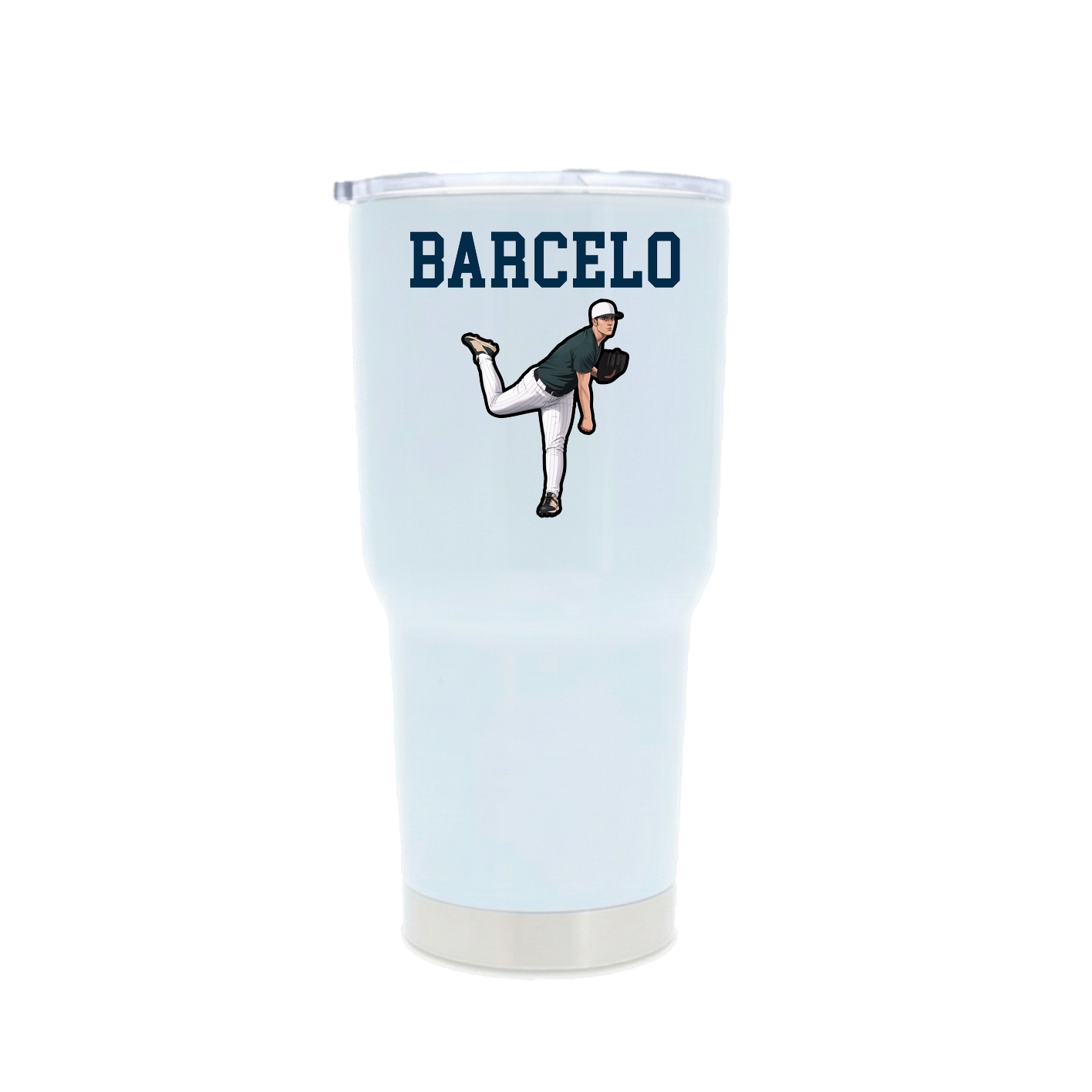 30oz Stainless Steel Tumbler — Shirsey in White