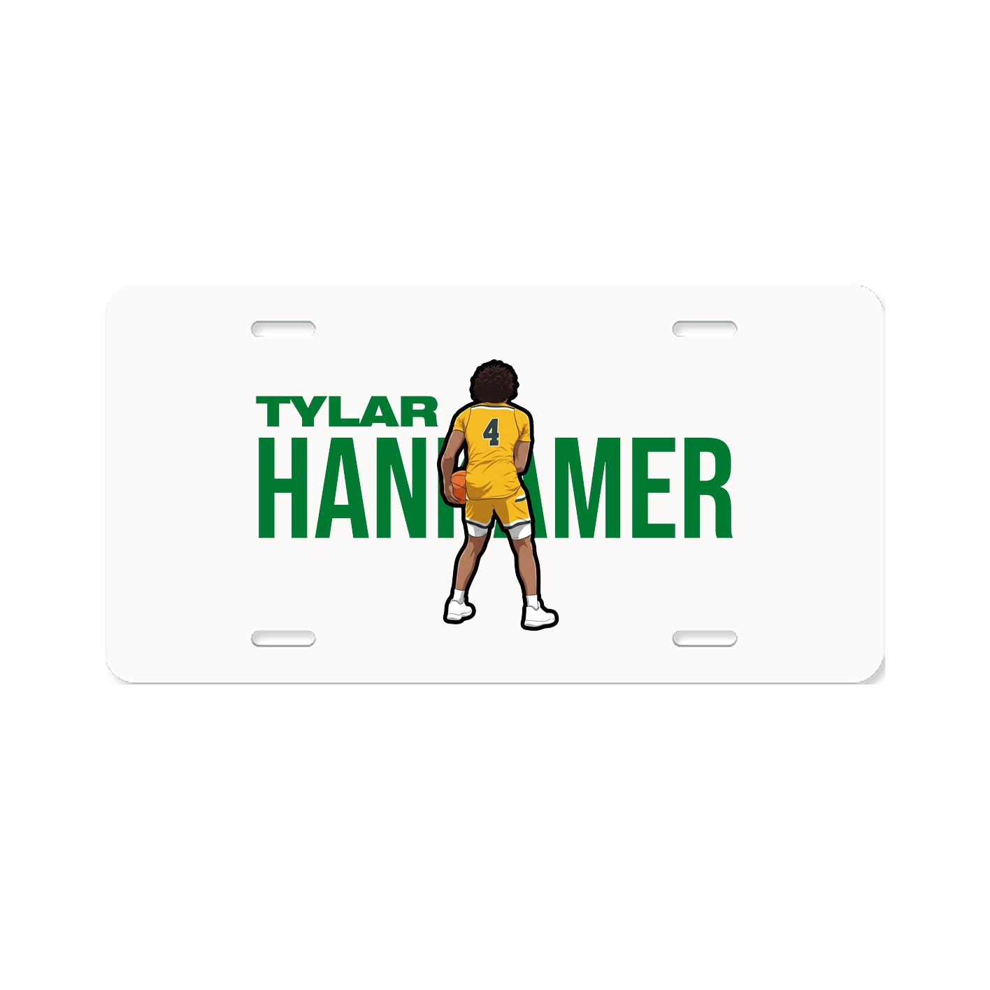 License Plate — Player Name in Classic