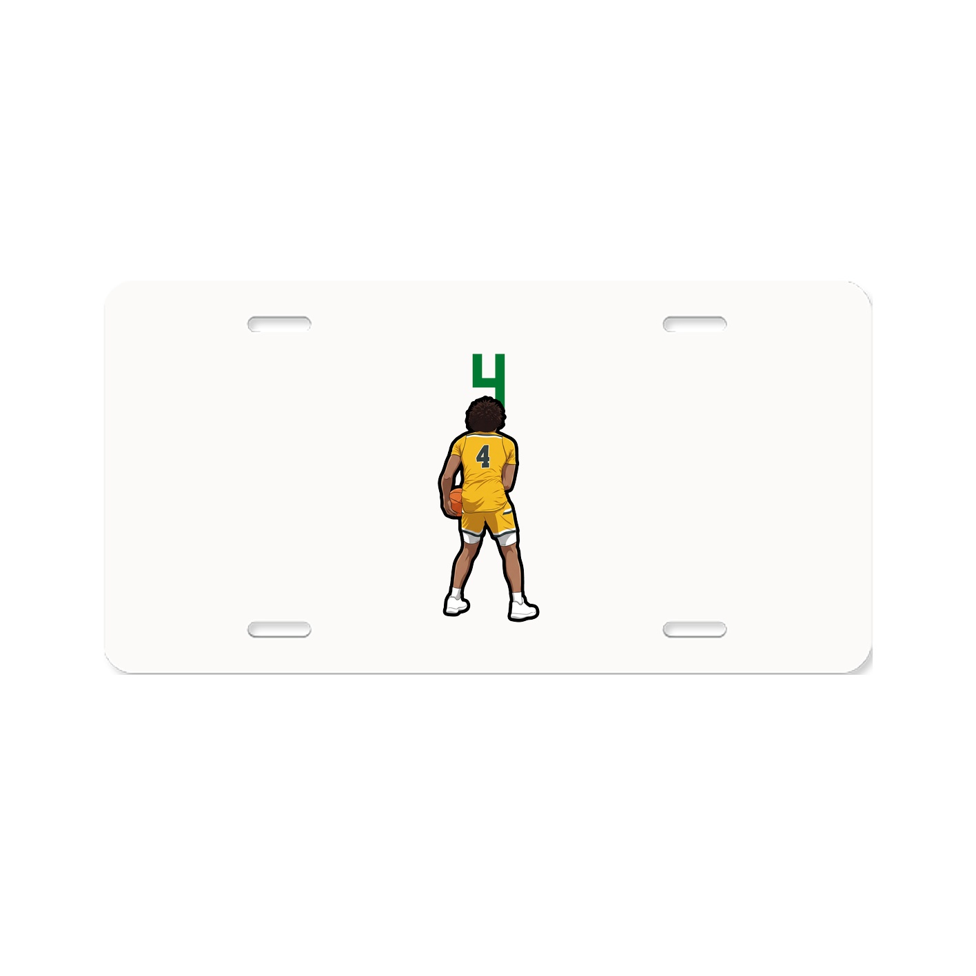 License Plate — Number Top in Classic
