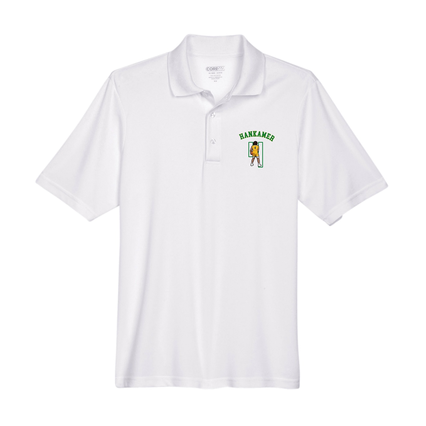 Performance Polo — Shirsey Arch in White