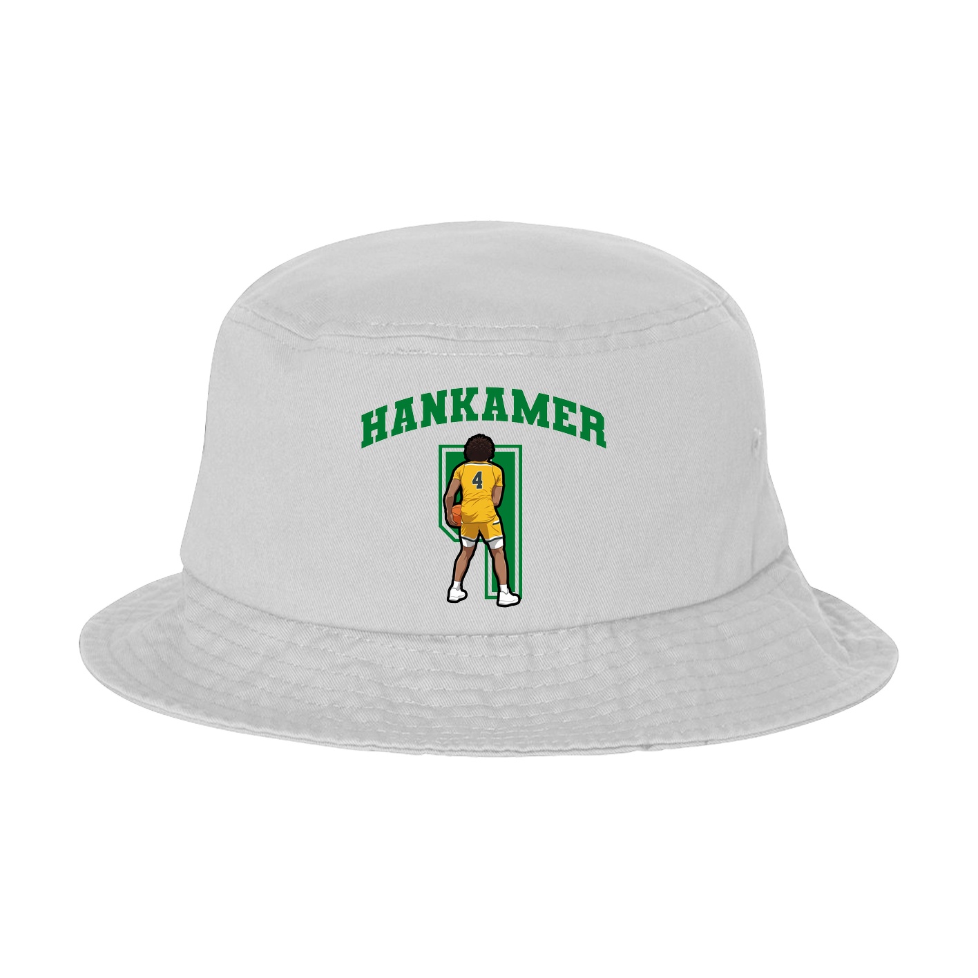 Bucket Cap — Number in White