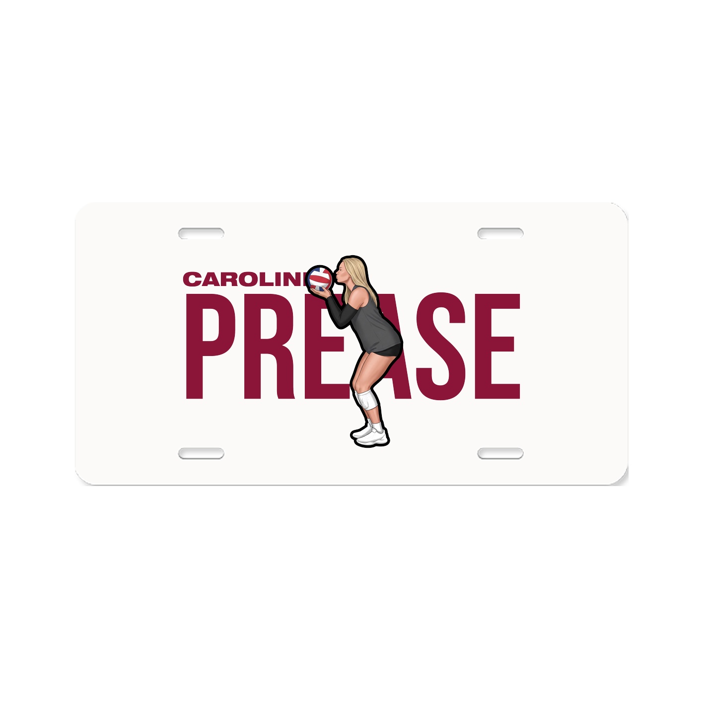 License Plate — Player Name in Classic