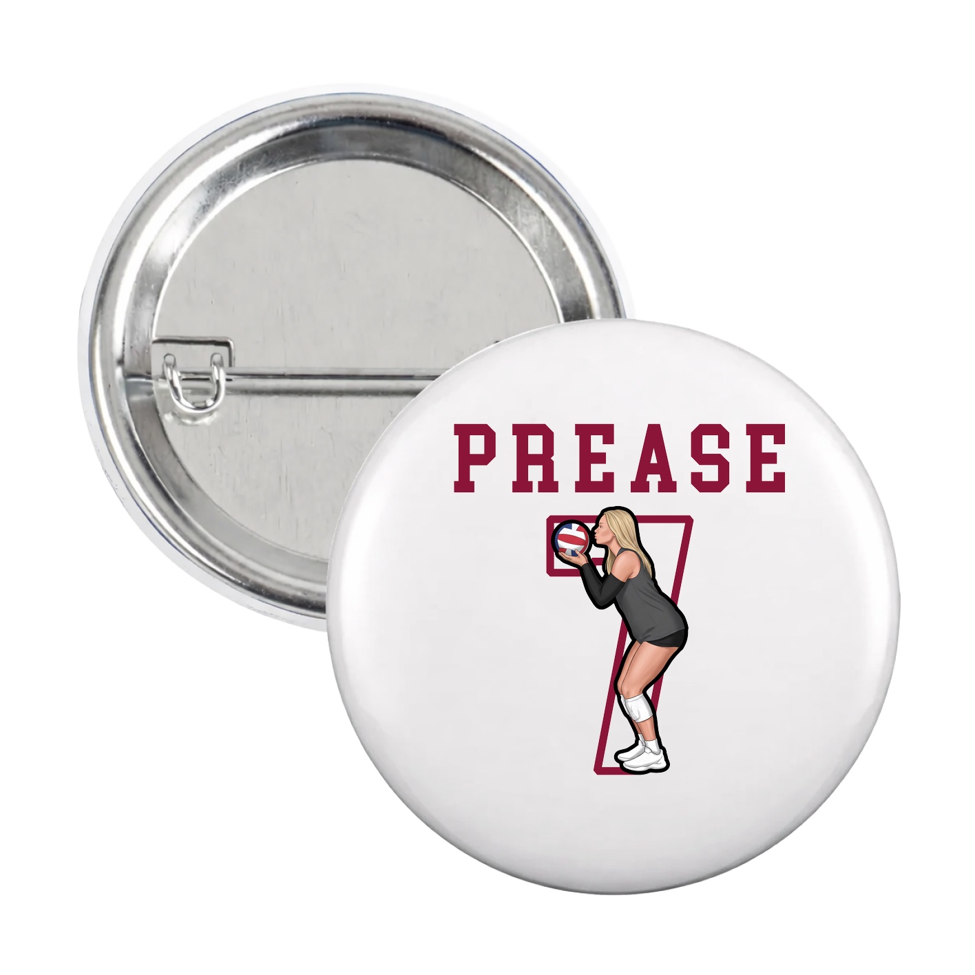 Game Day Button — Shirsey in White