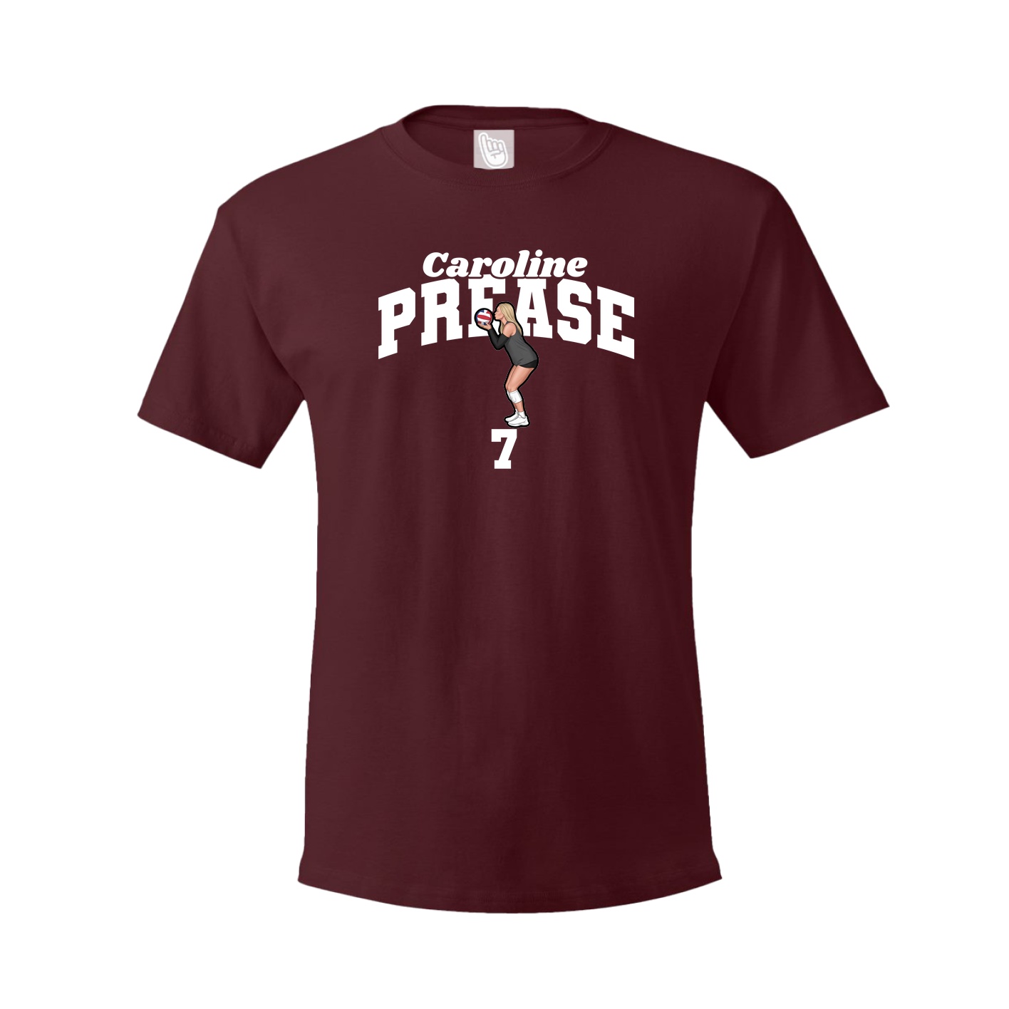 Tee — Signature Arch in Maroon