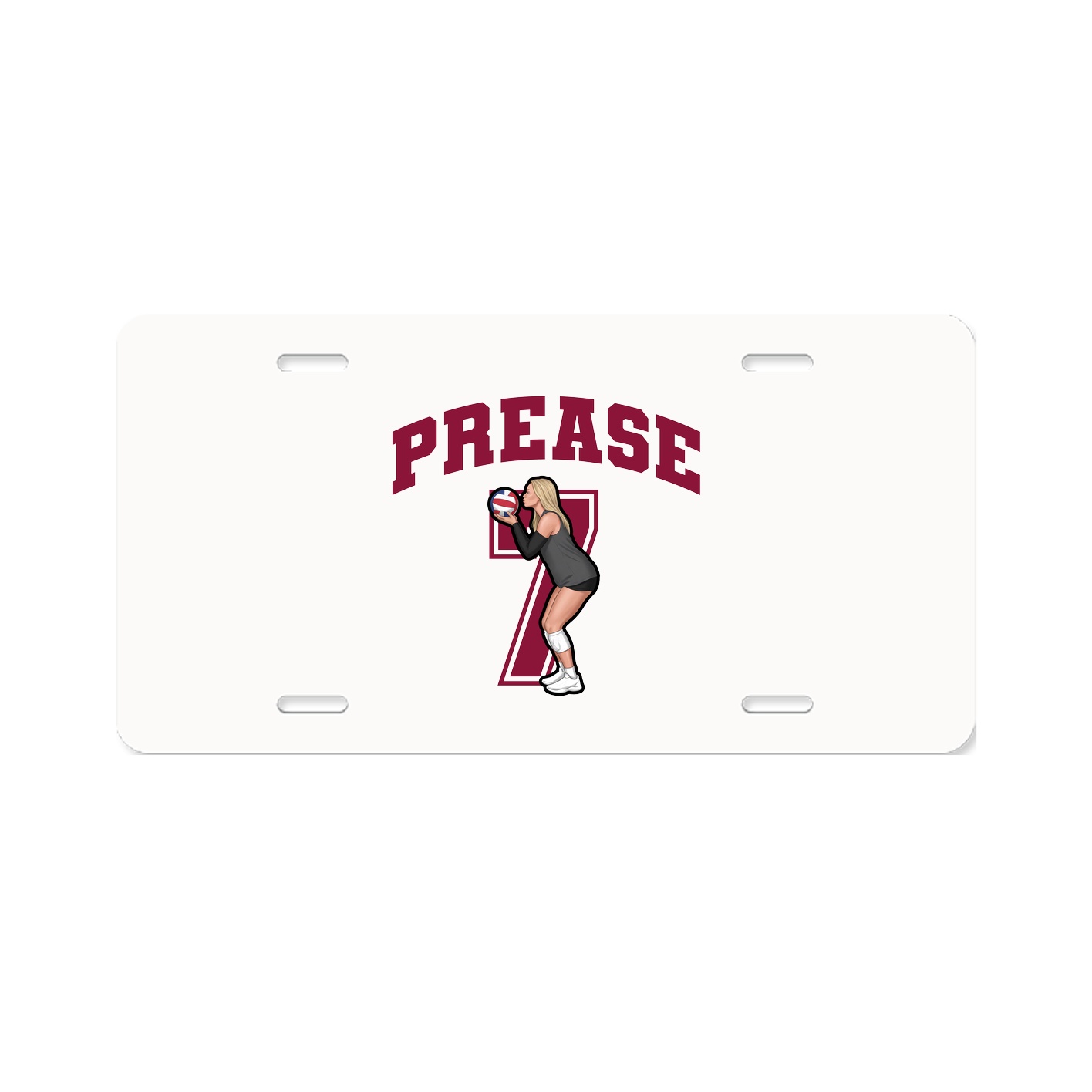 License Plate — Number in Classic
