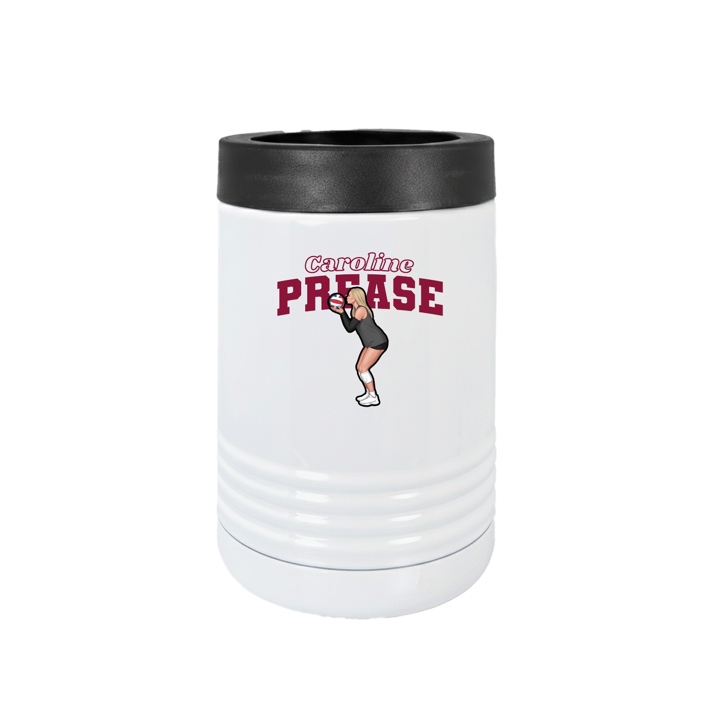 Beverage Holder — Name Arch in White