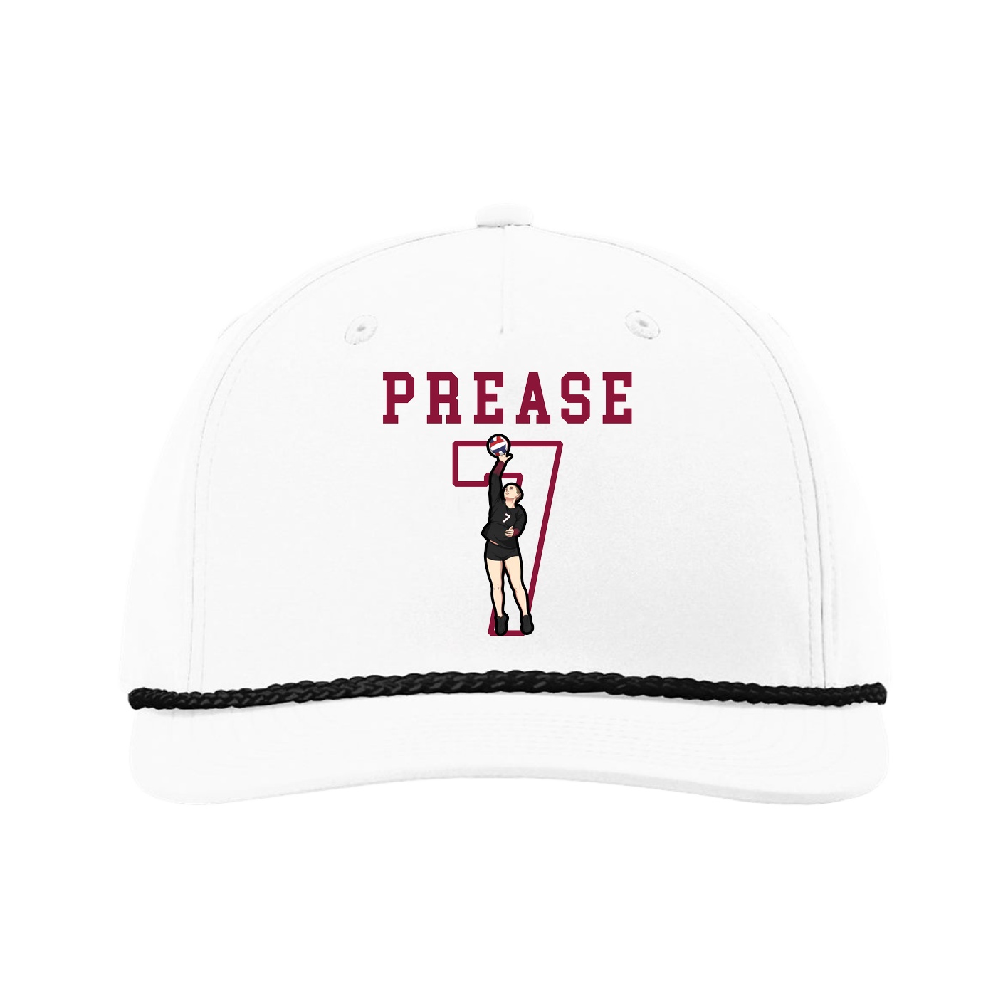 Five-Panel Classic Rope Cap — Shirsey in White