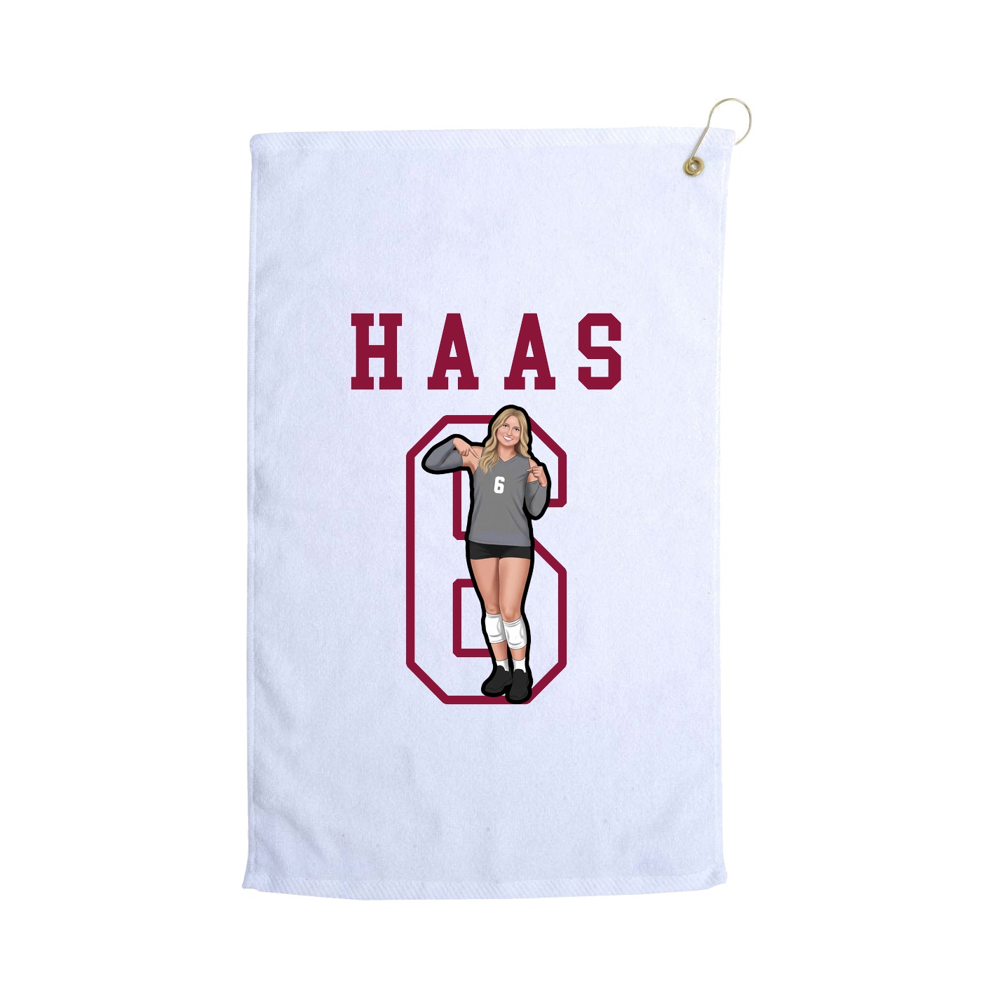 Golf Towel — Shirsey in White