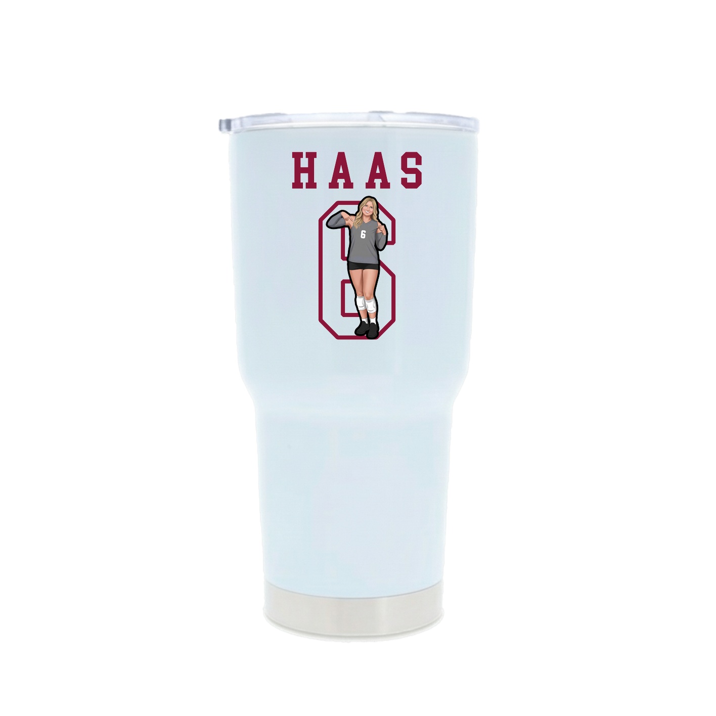 30oz Stainless Steel Tumbler — Shirsey in White