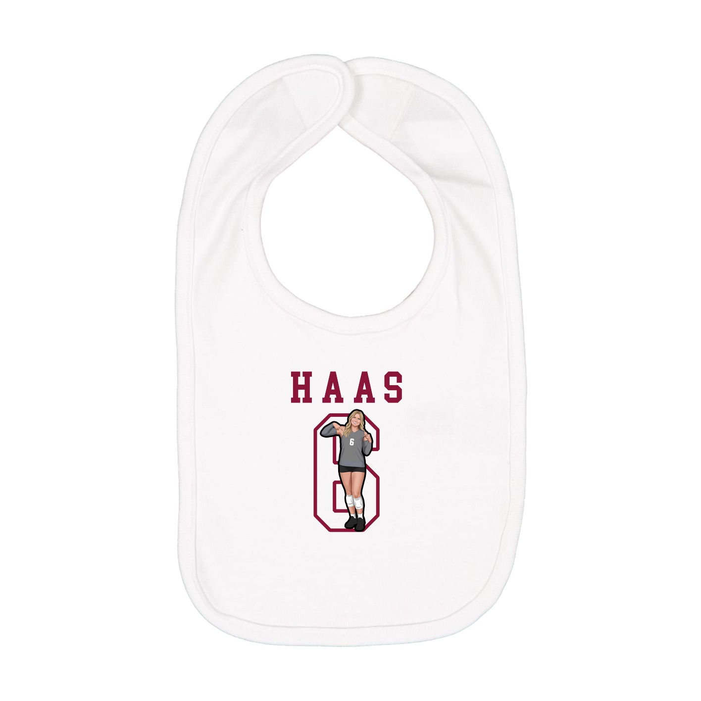 Infant Bib — Shirsey in White