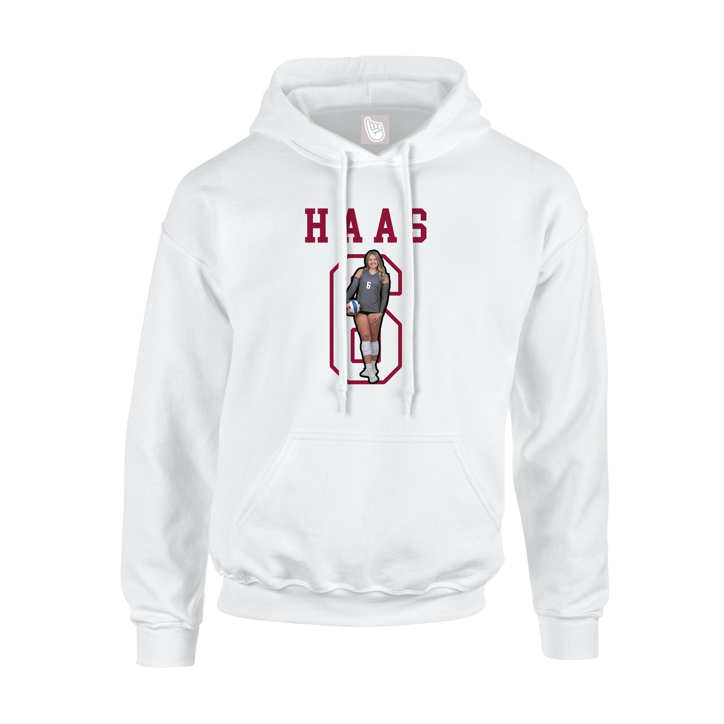 Hoodie — Shirsey in White