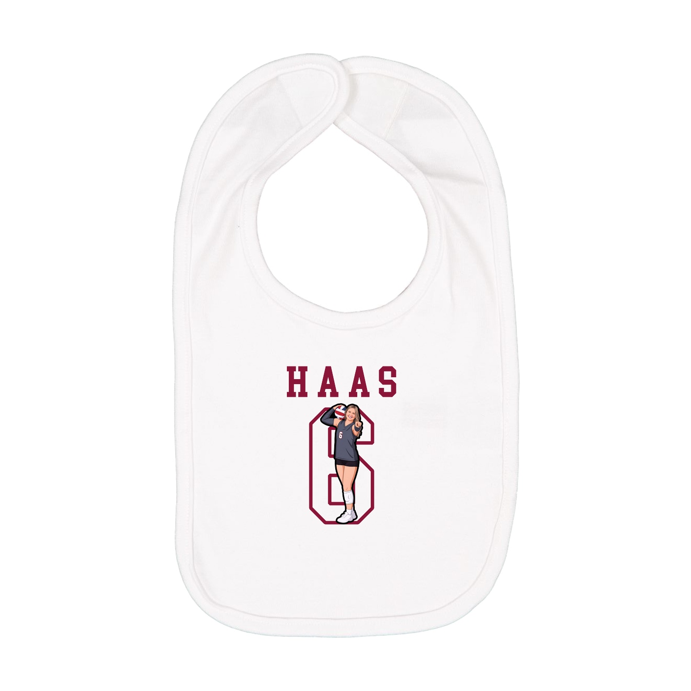 Infant Bib — Shirsey in White