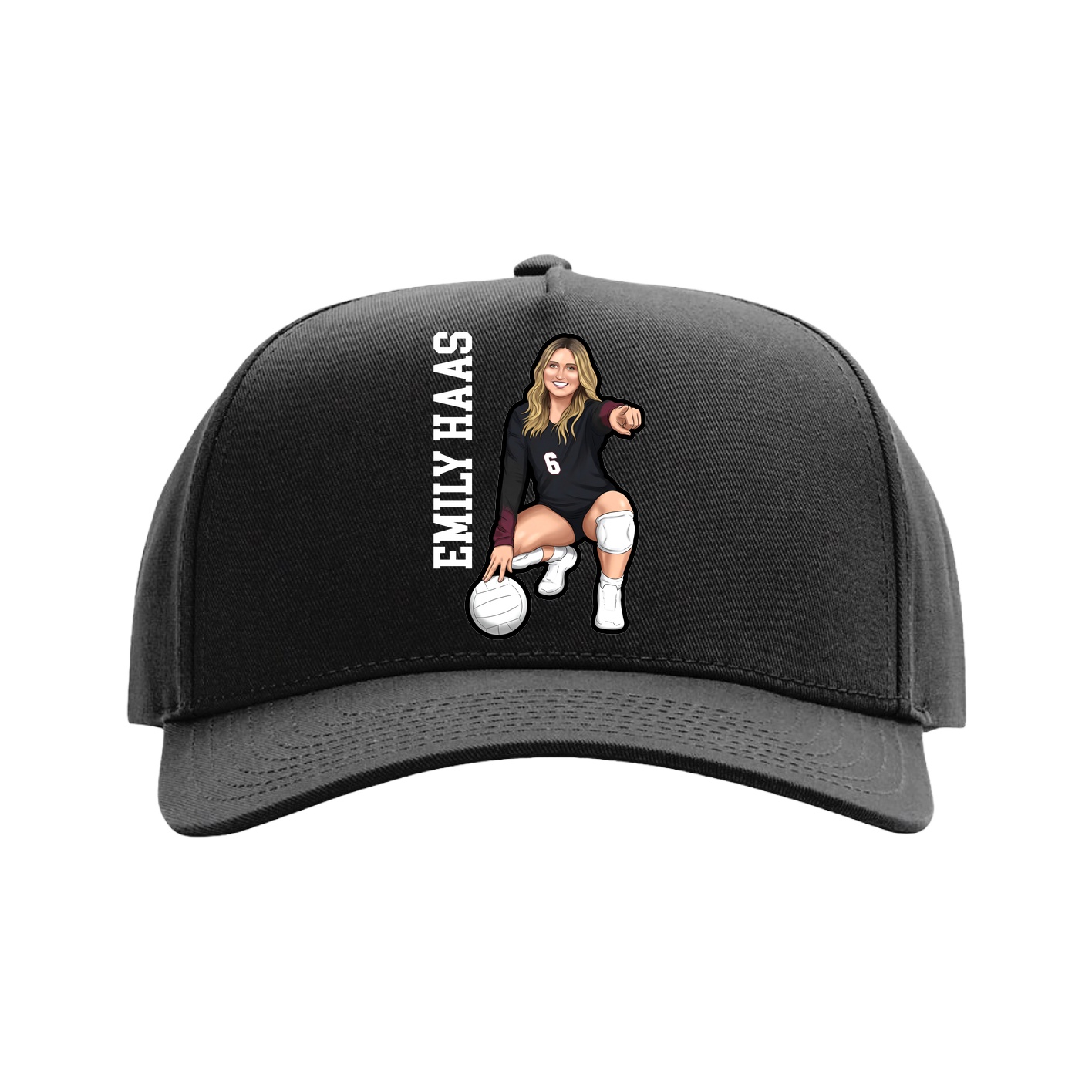 Full Fabric Five-Panel Champ Cap